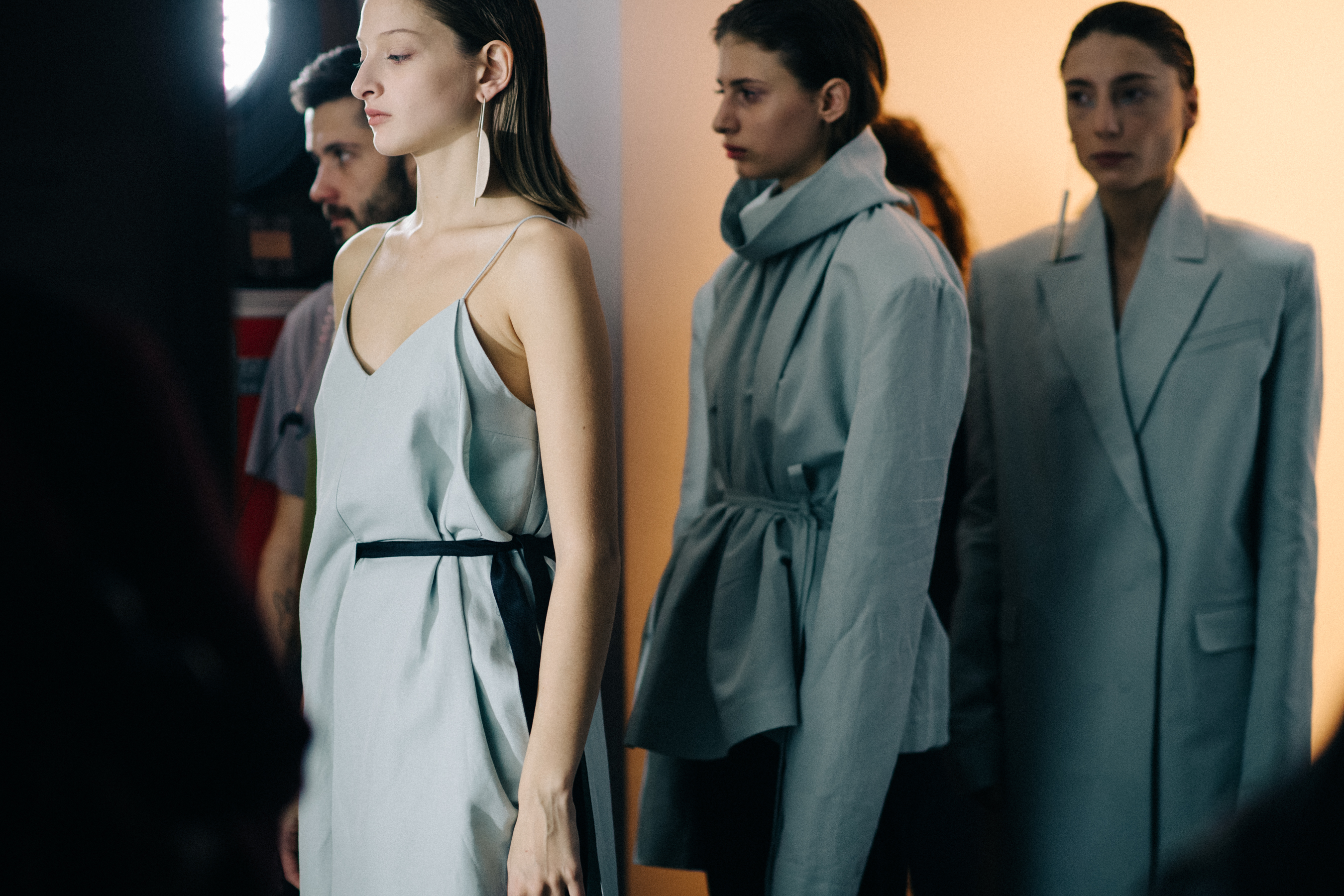Models before the show