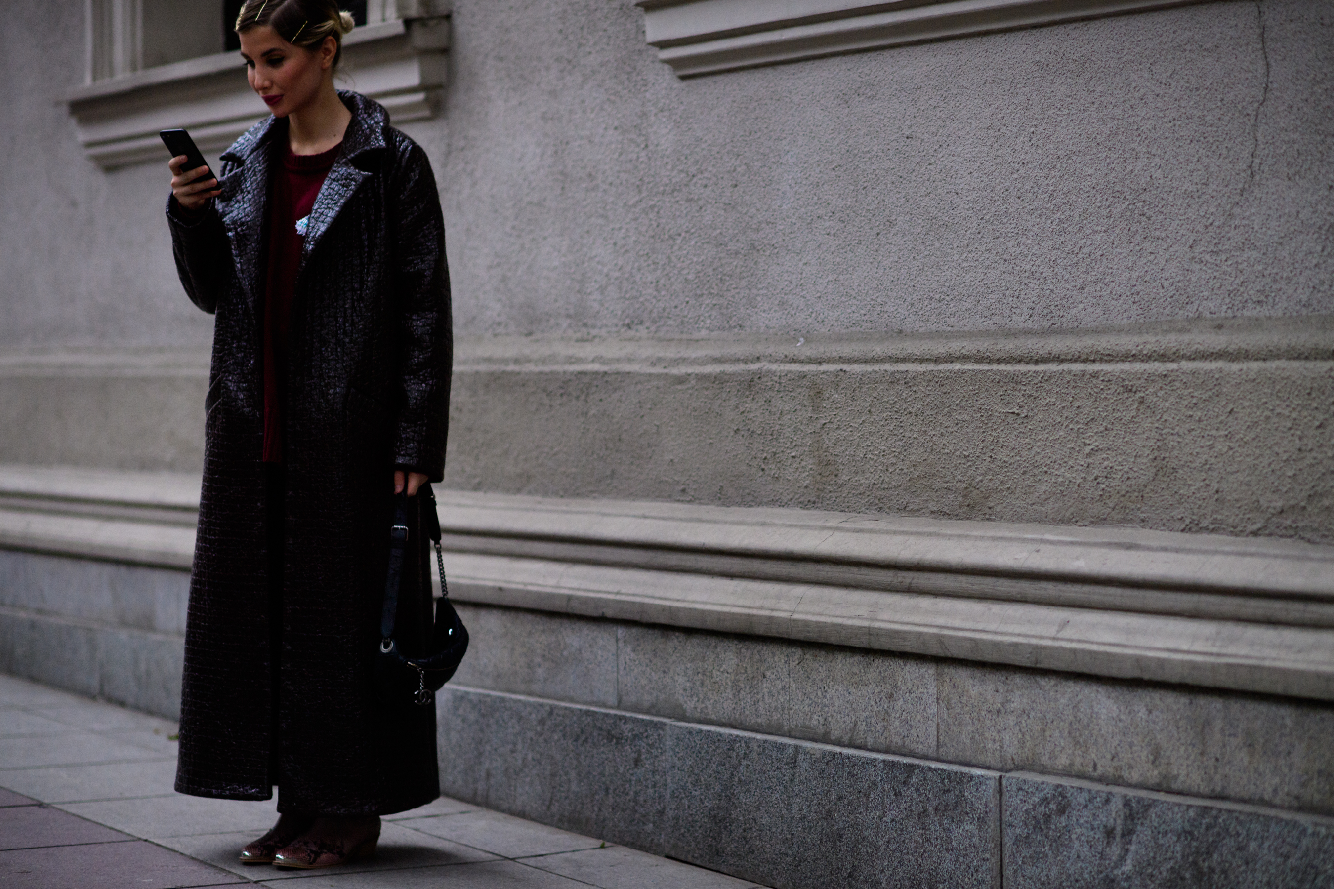 Russian designer after the show