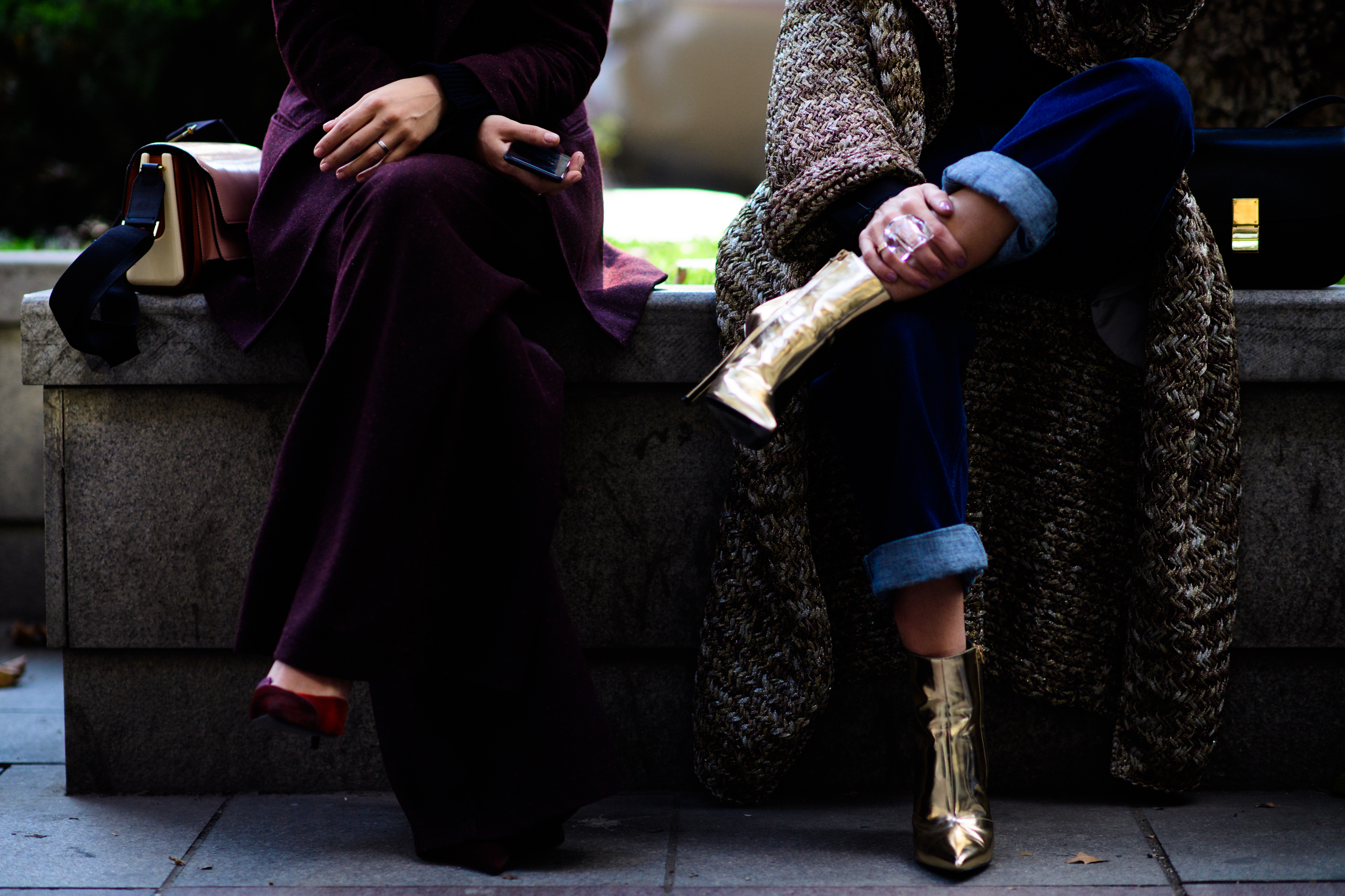 Two women before the show