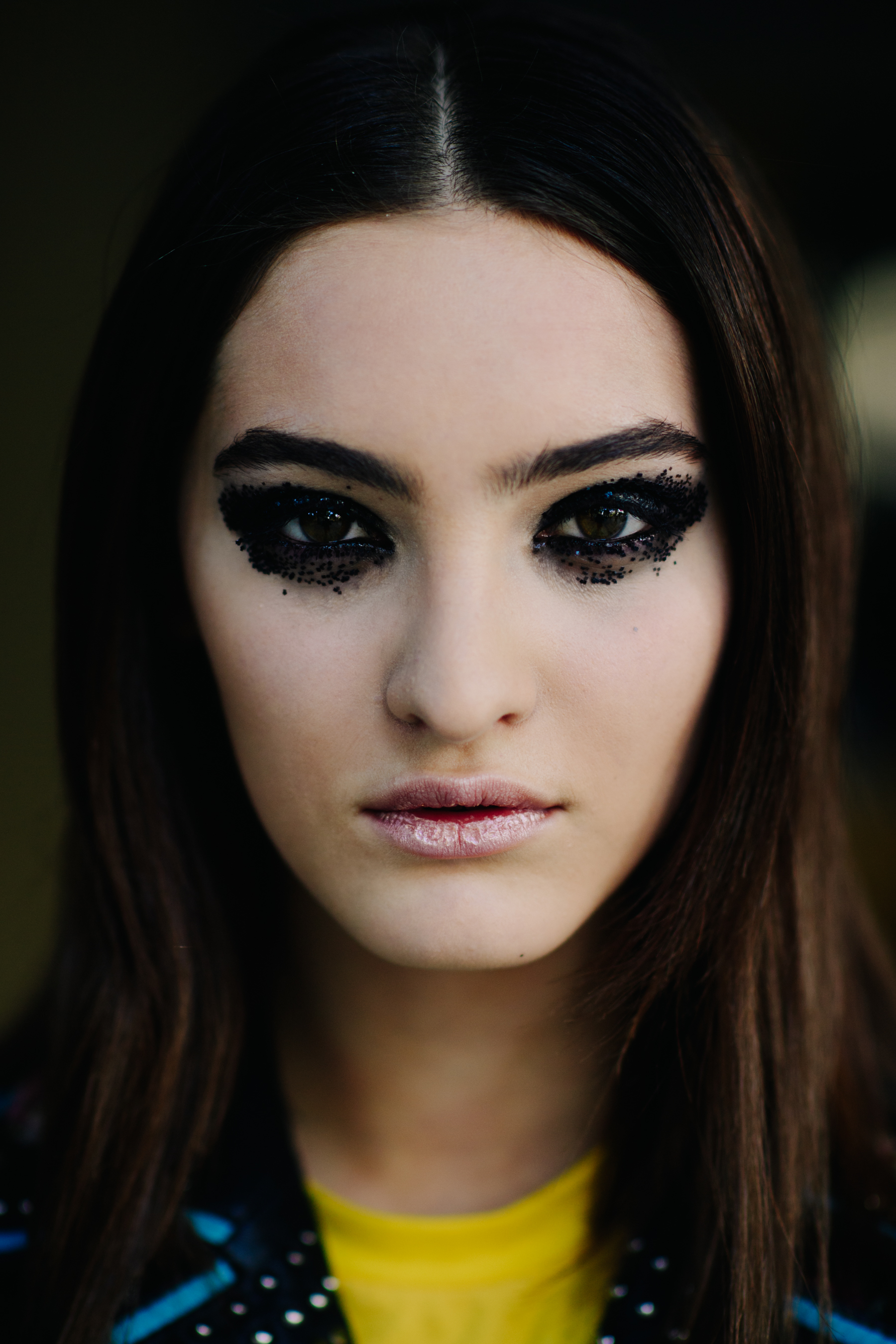 Portrait of a Georgian model smokey eyes