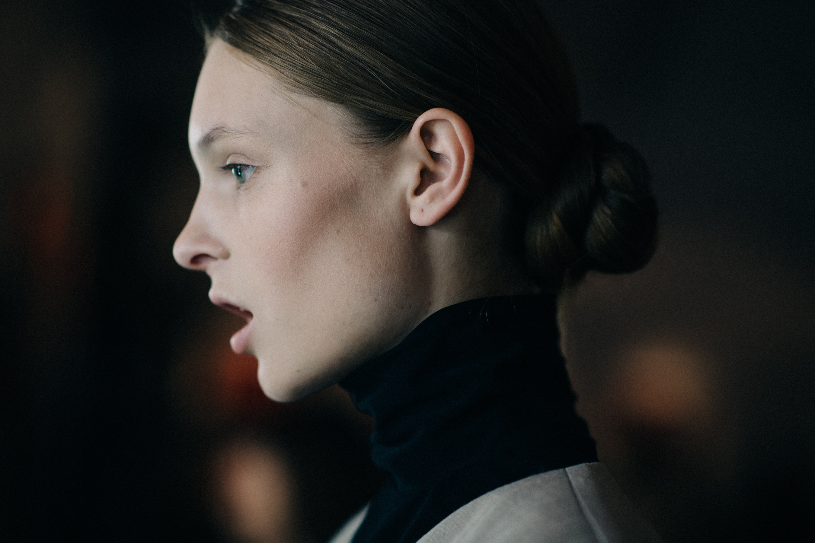 Anastasia Igonina with collected hair