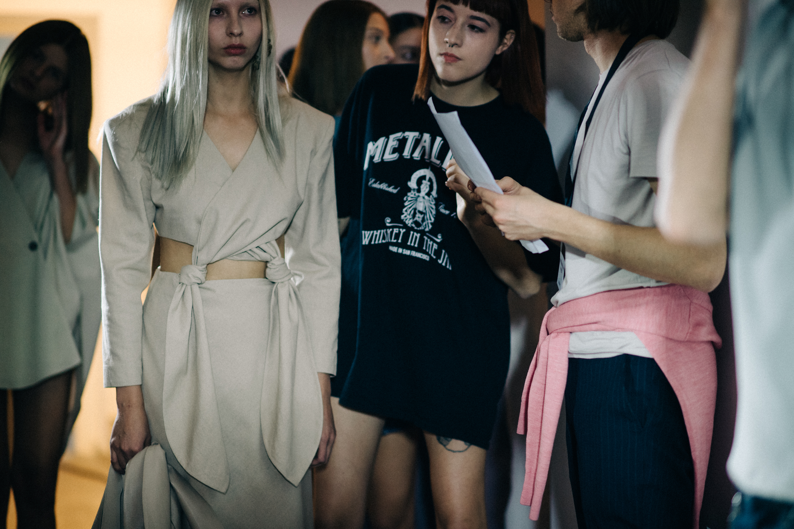 Models before the show