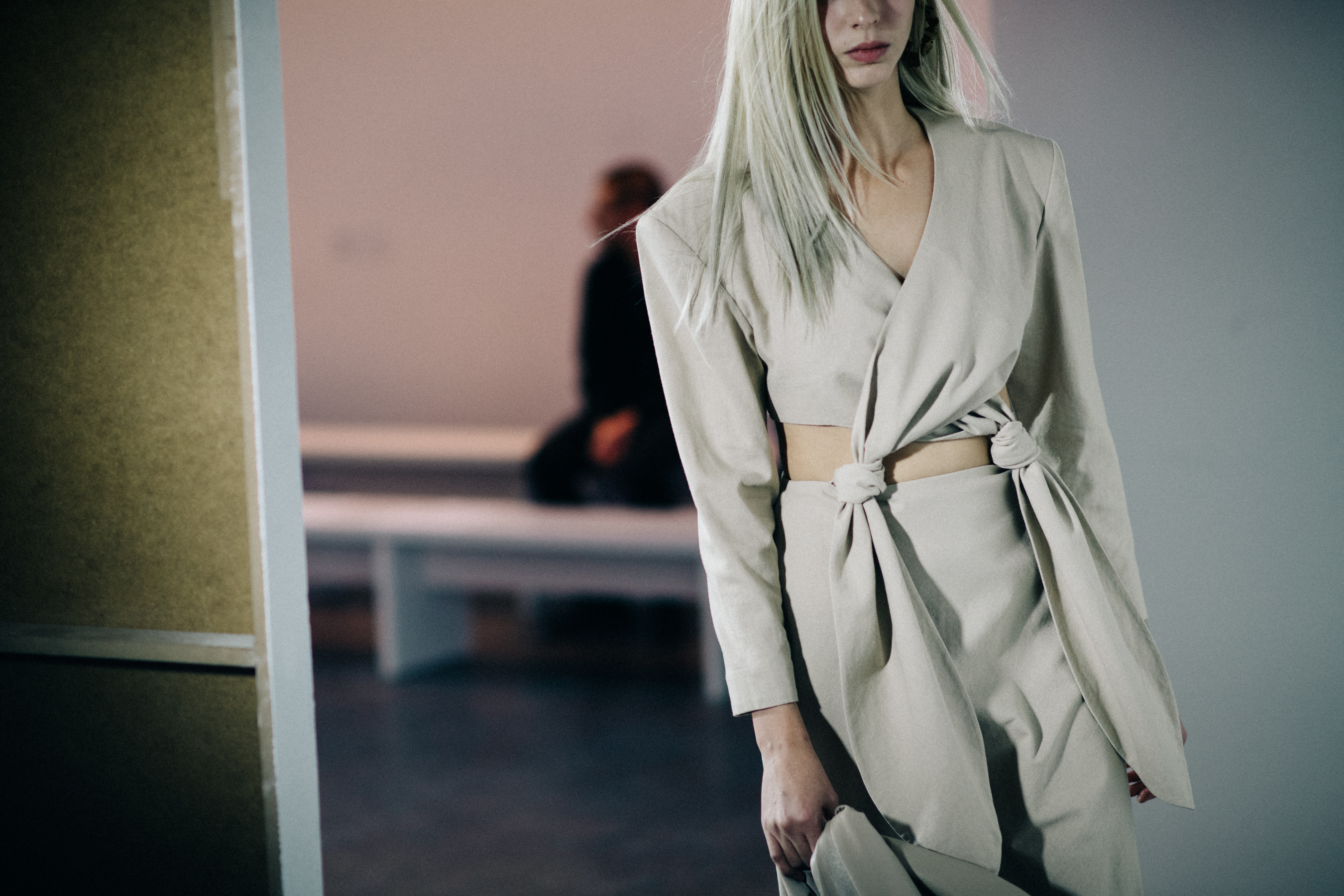 Ekaterina Boltachova wearing white