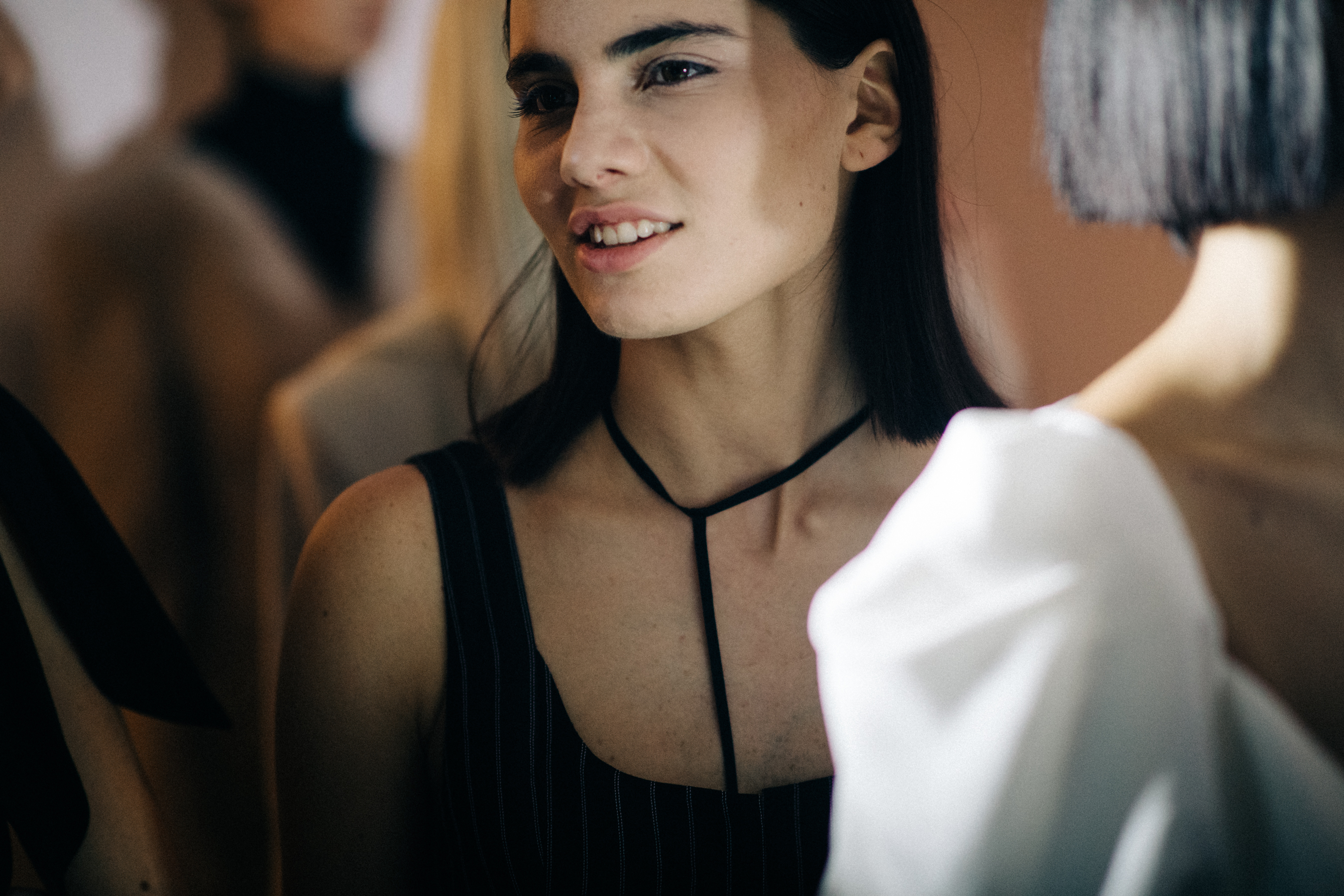 Model before the show