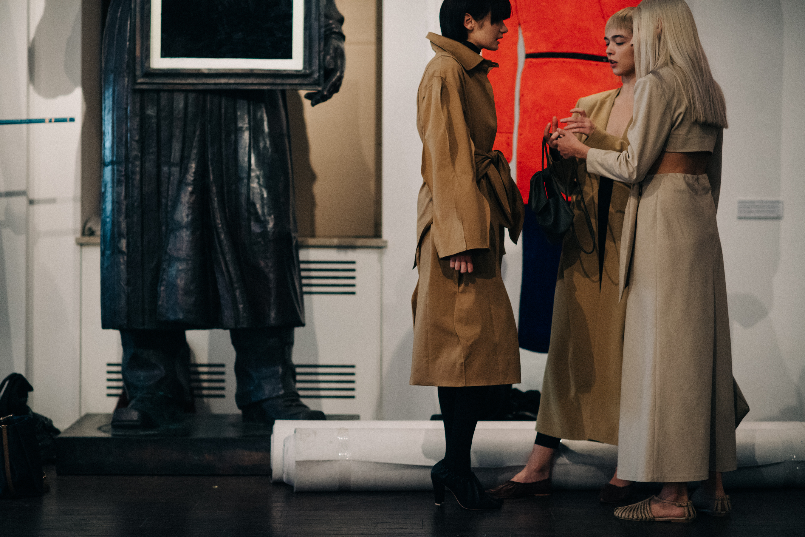 Models before the show