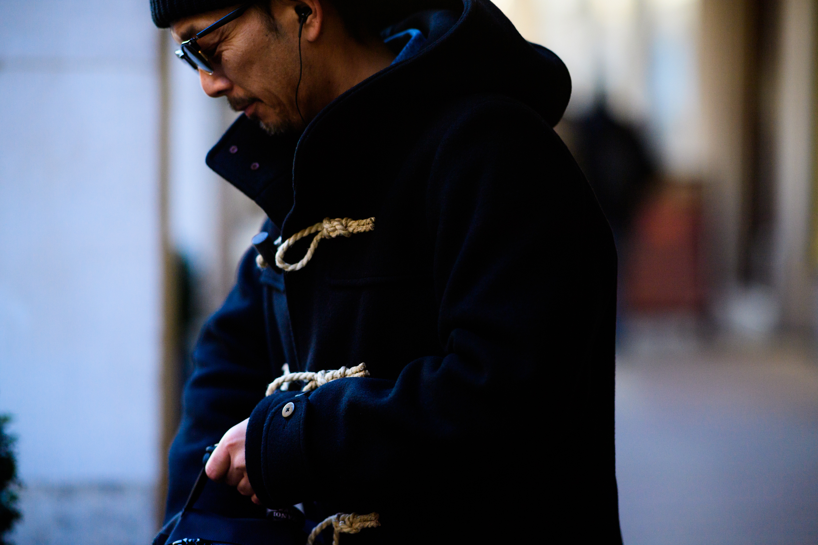 Man wearing coat