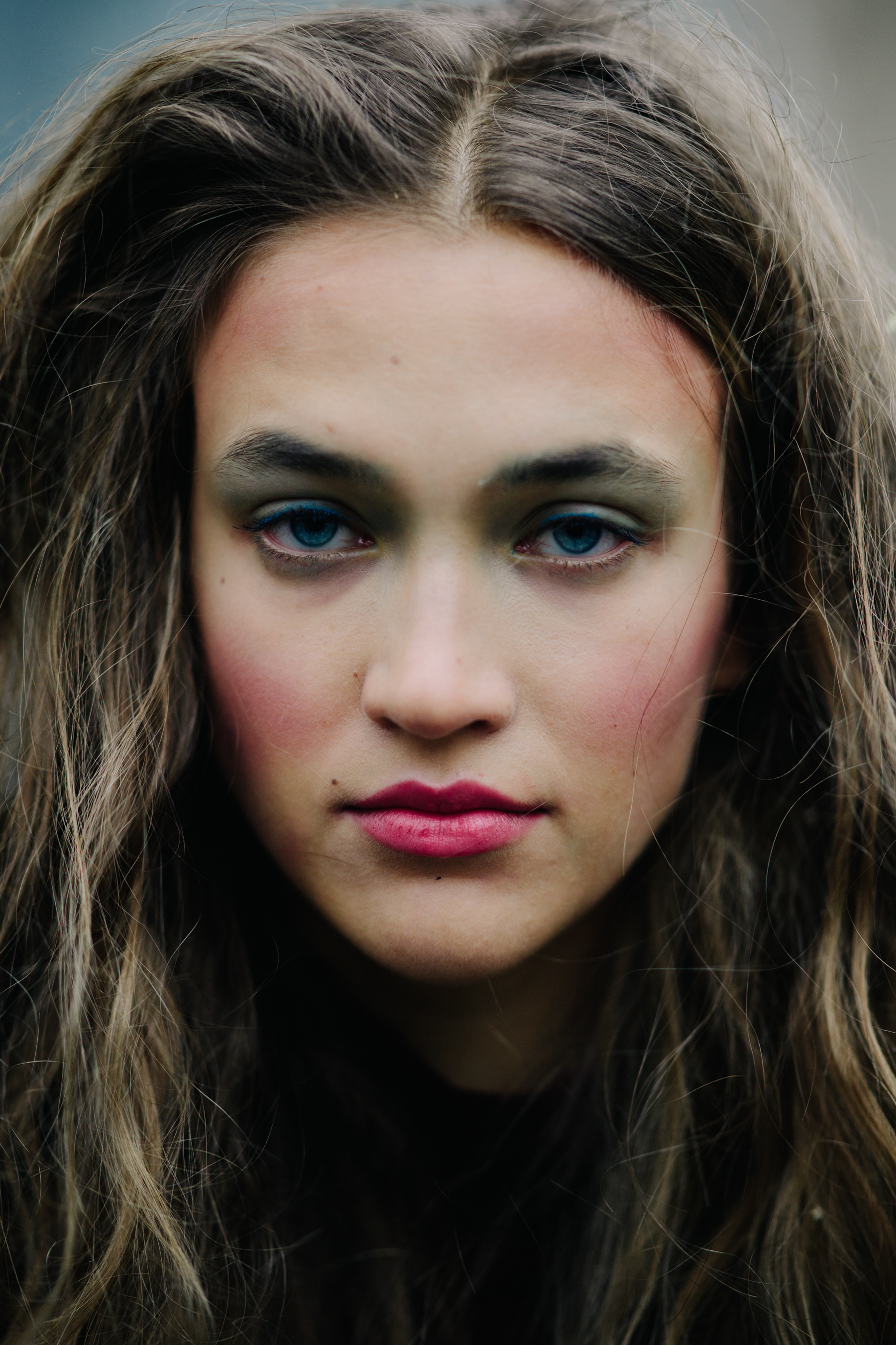 Portrait of model with makeup