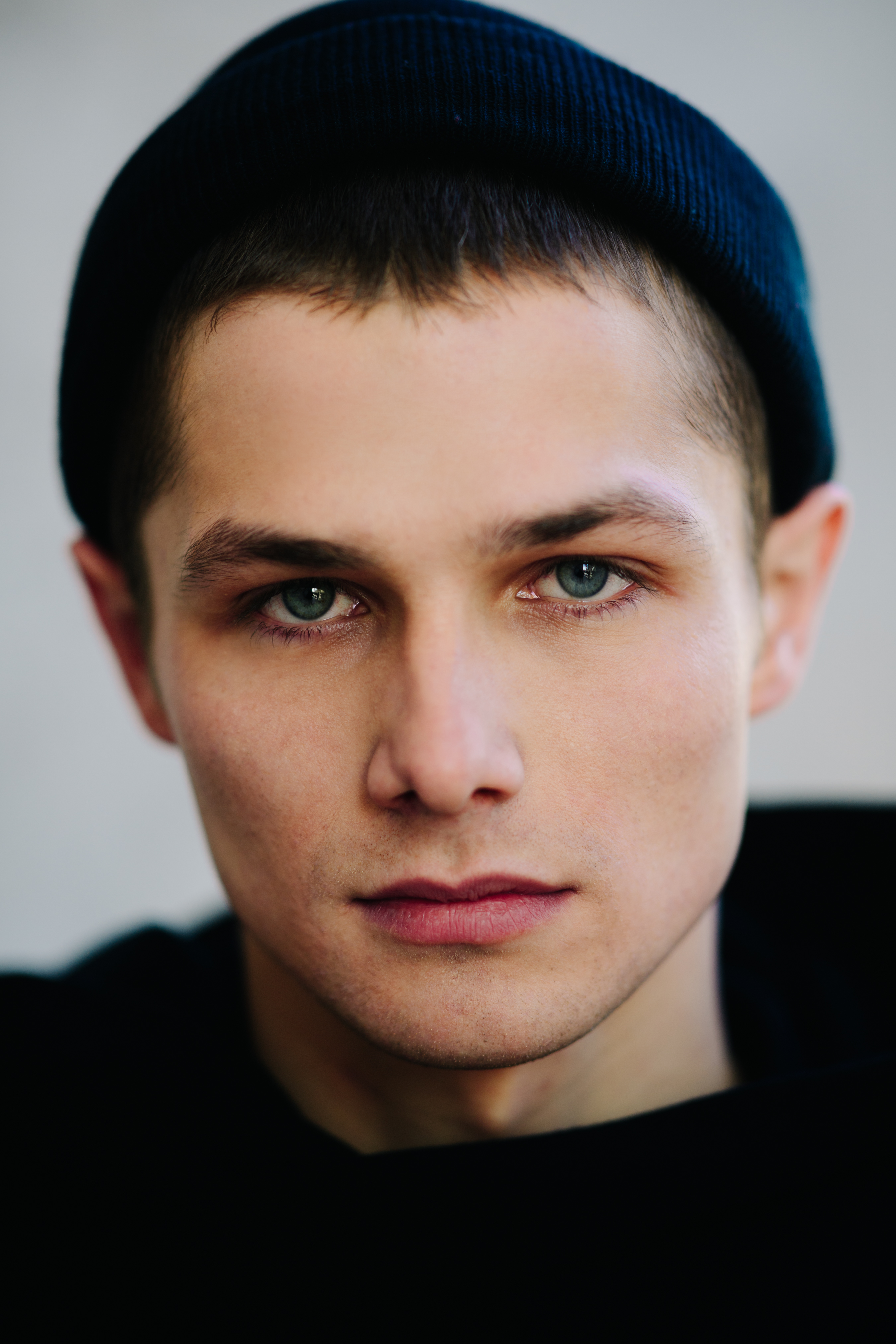 Portrait of model with hat