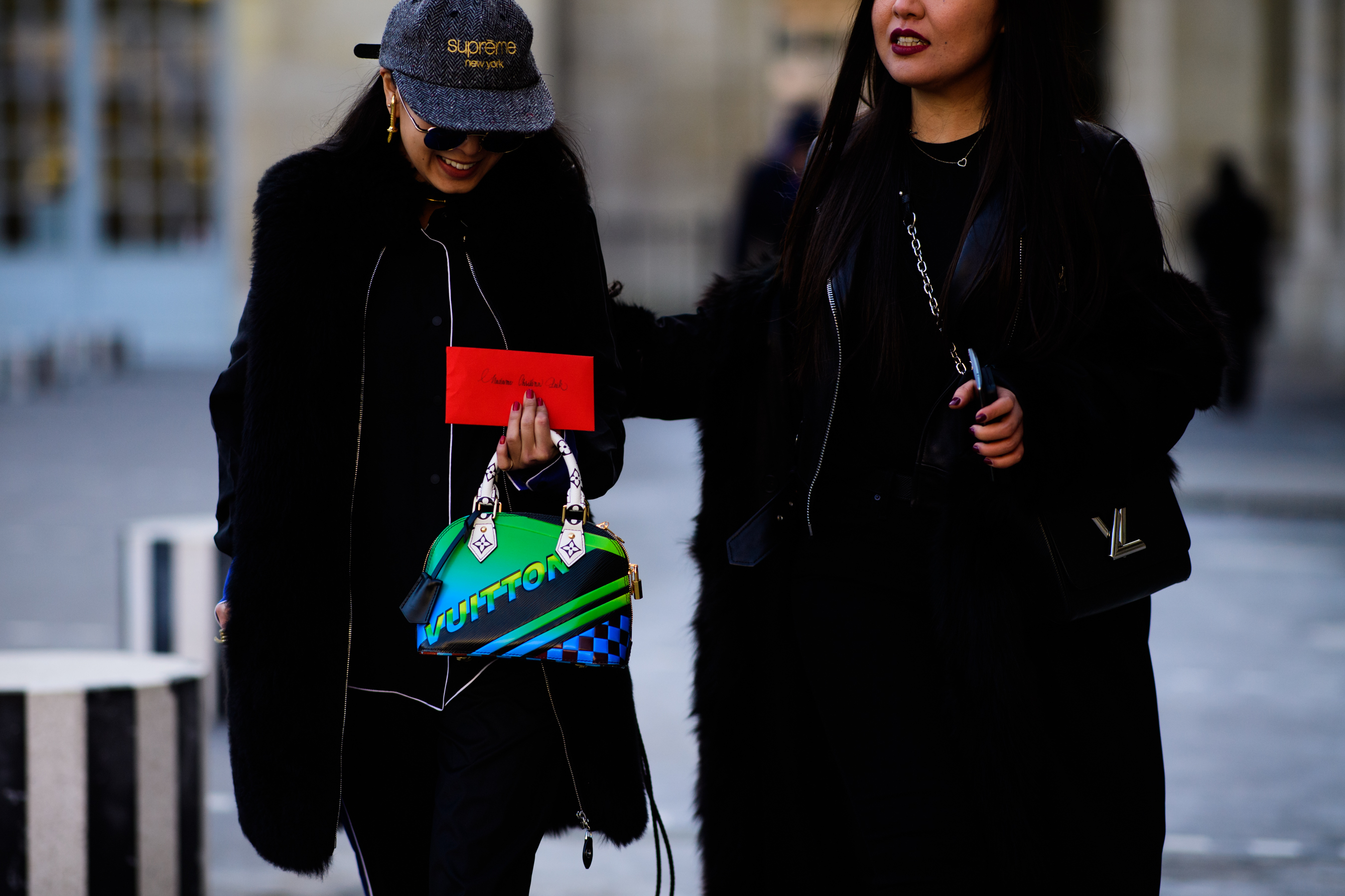 Christina Paik with supreme and Louis Vuitton