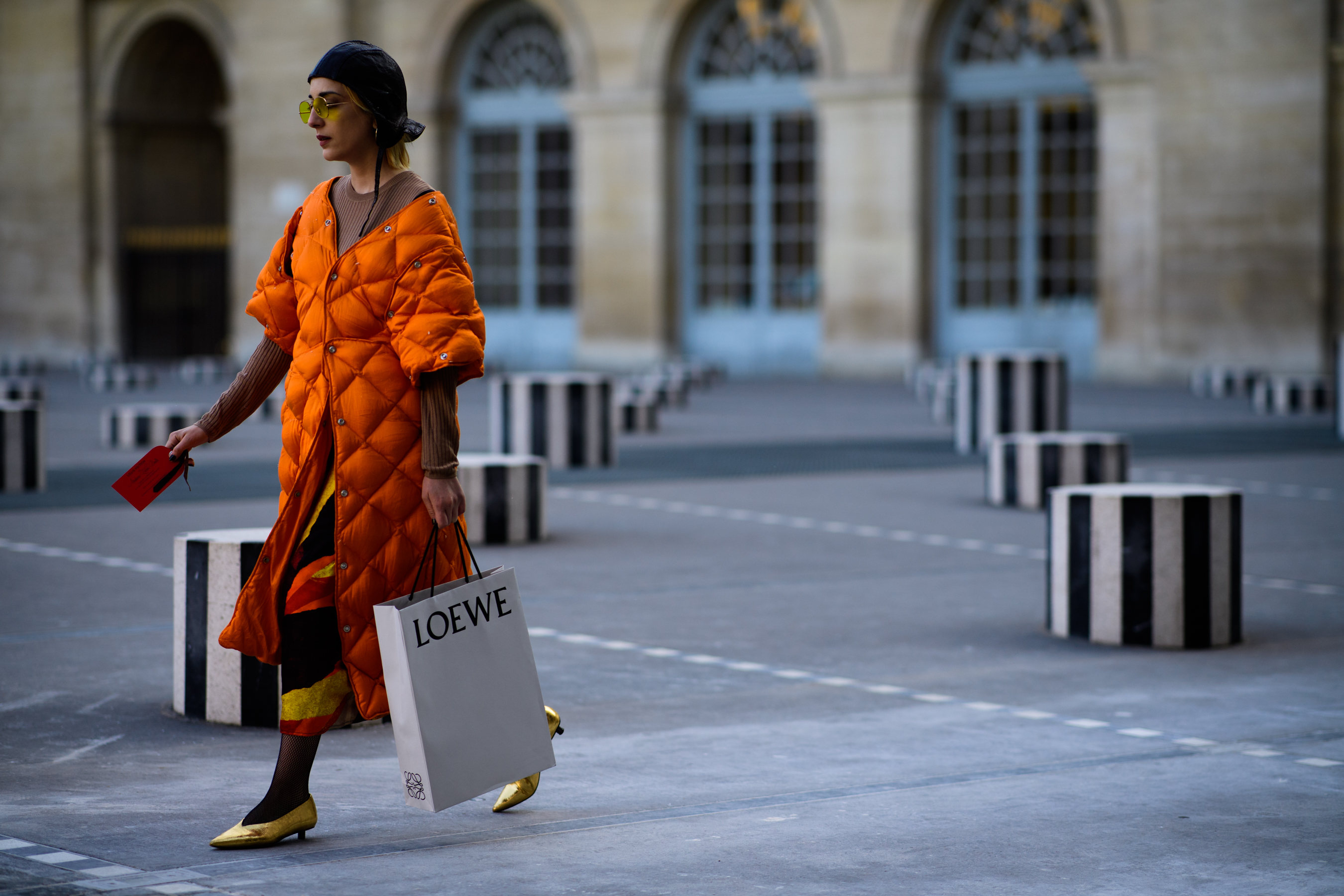 Woman wearing Acne studios