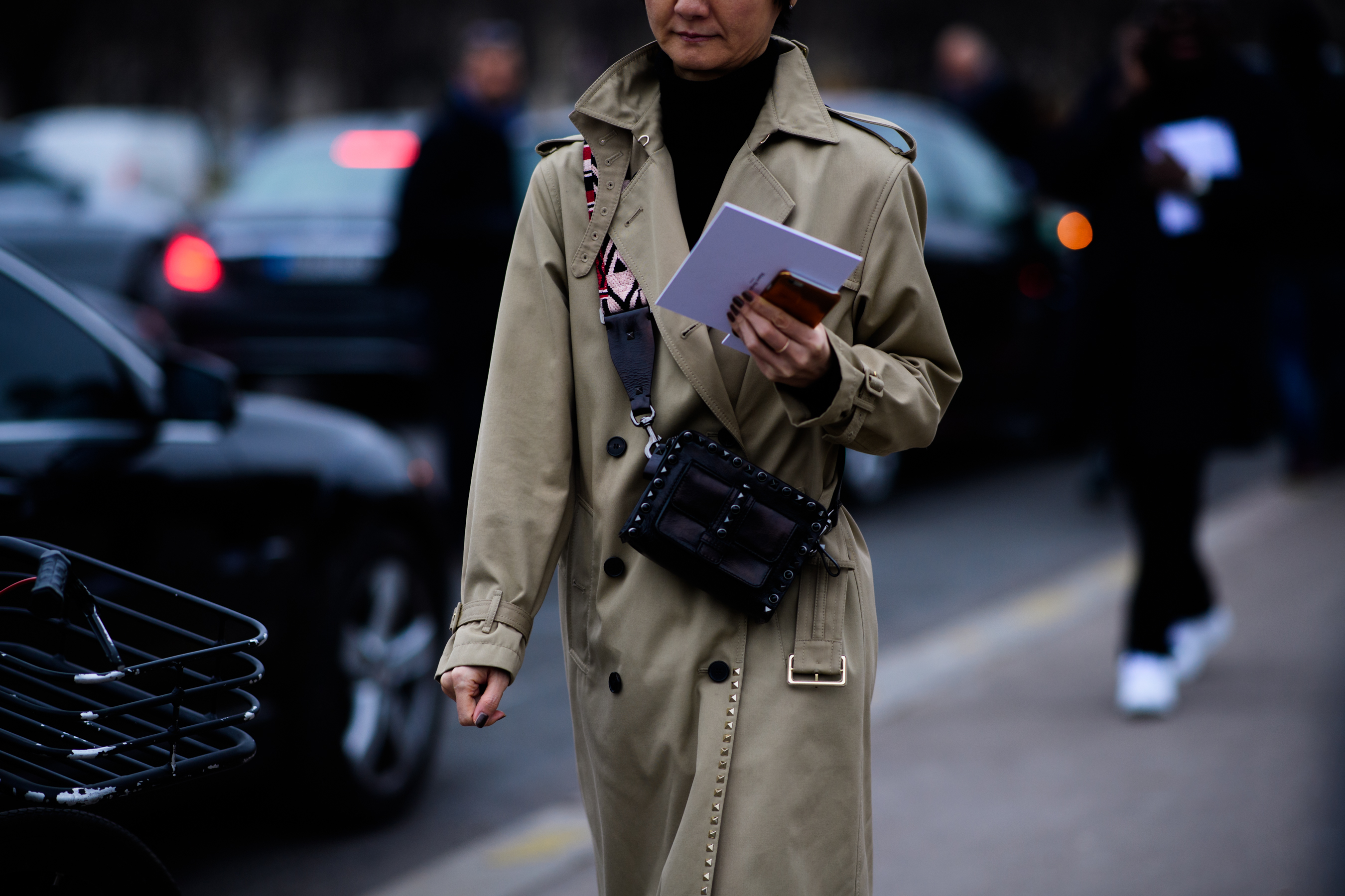 Woman wearing coat