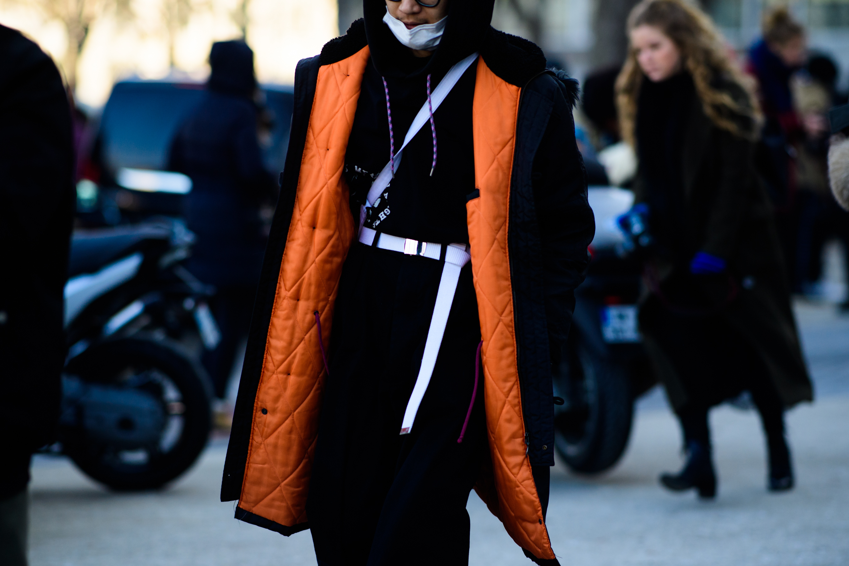 Man wearing off-white