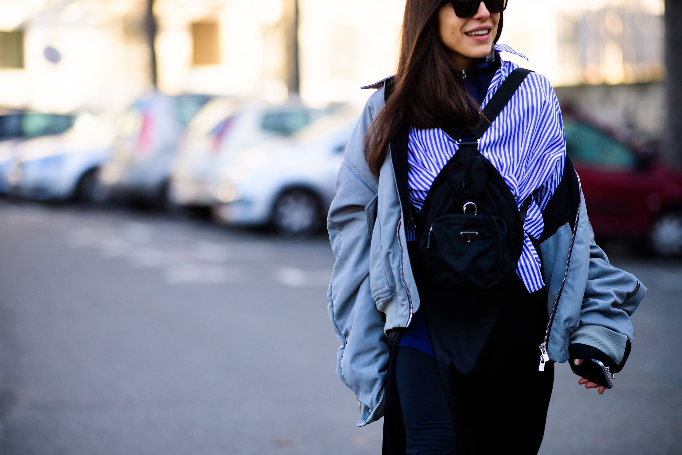 Woman wearing sunglasses