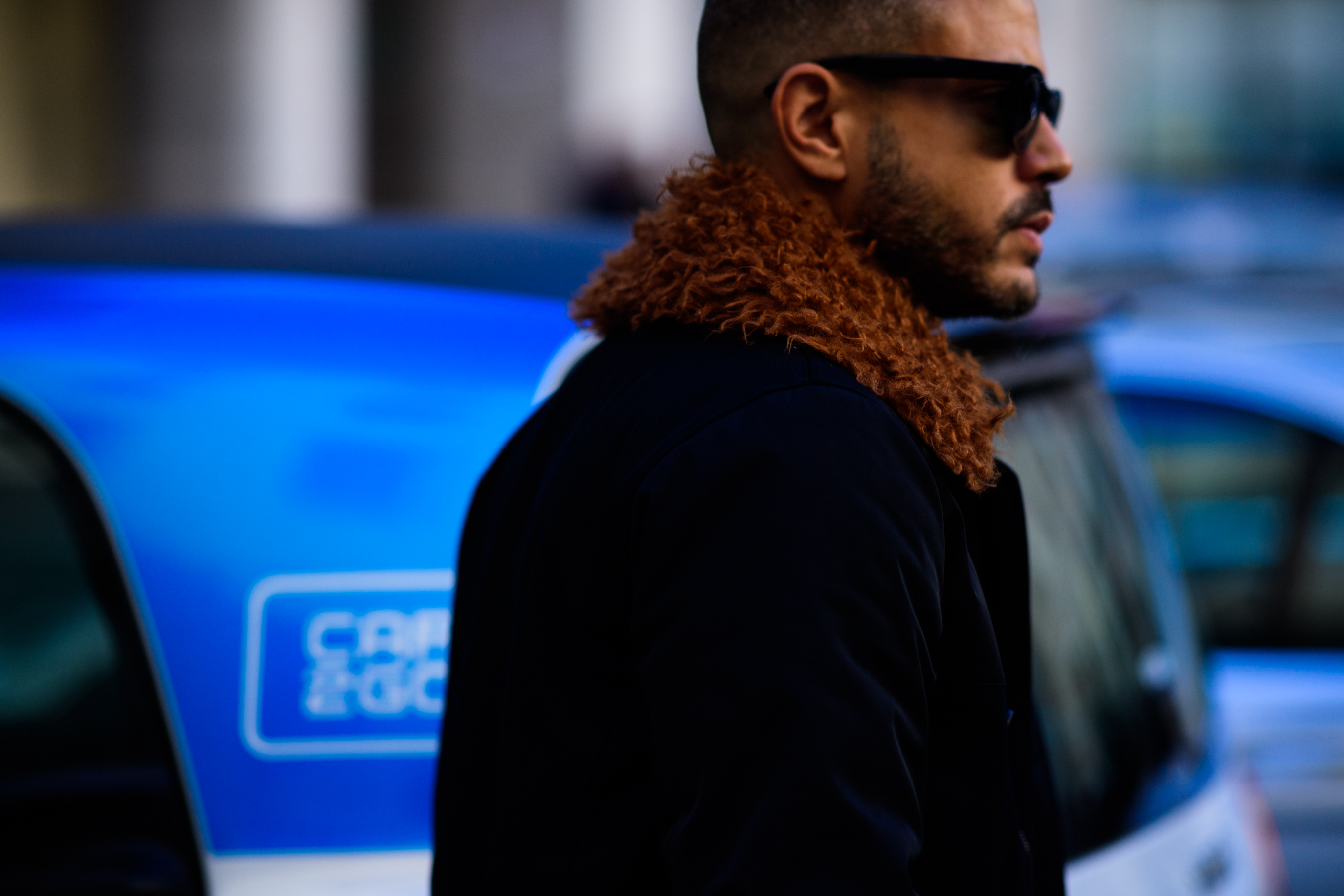 Man wearing sunglasses