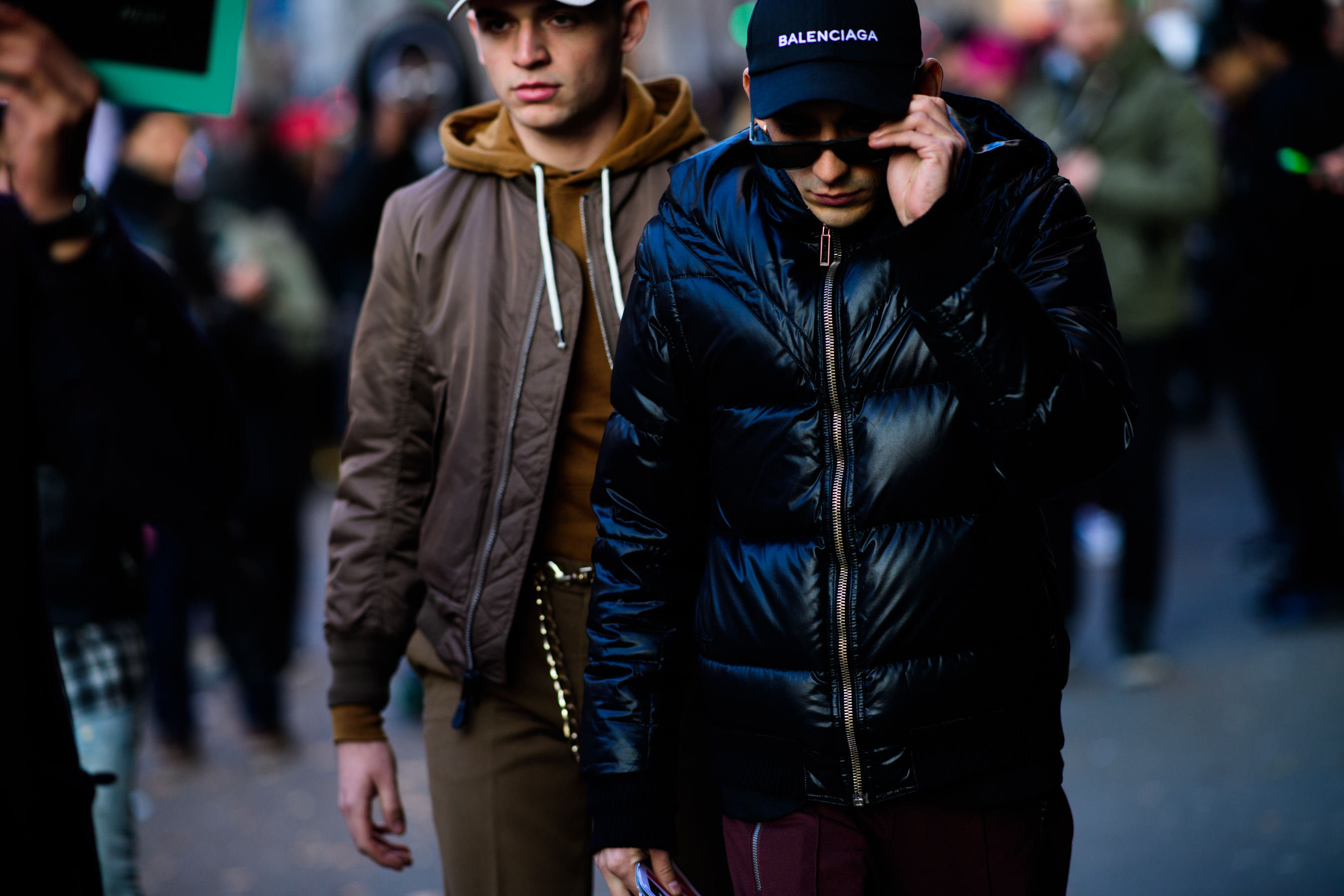 Man wearing Balenciaga cap