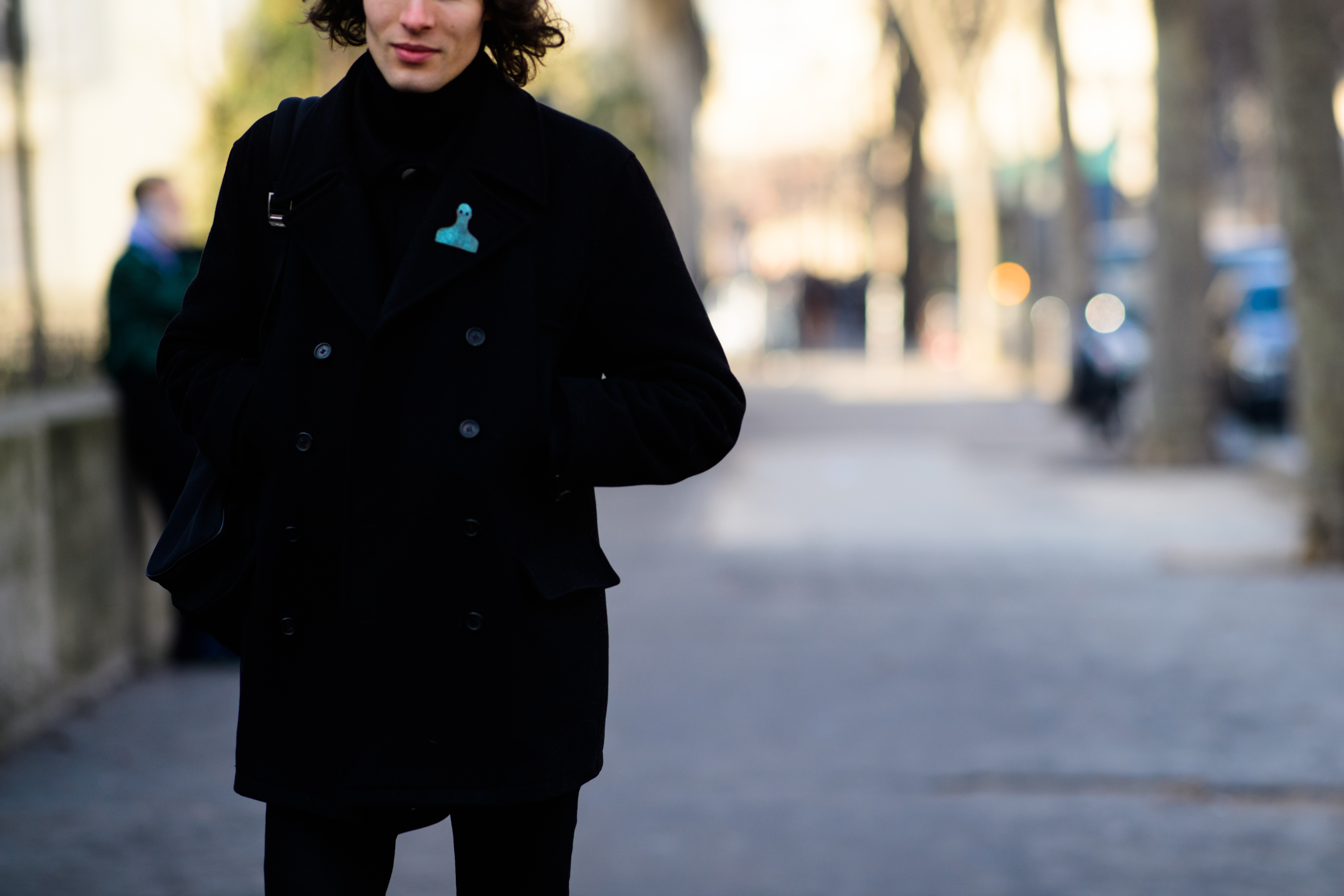 Man wearing black clothes