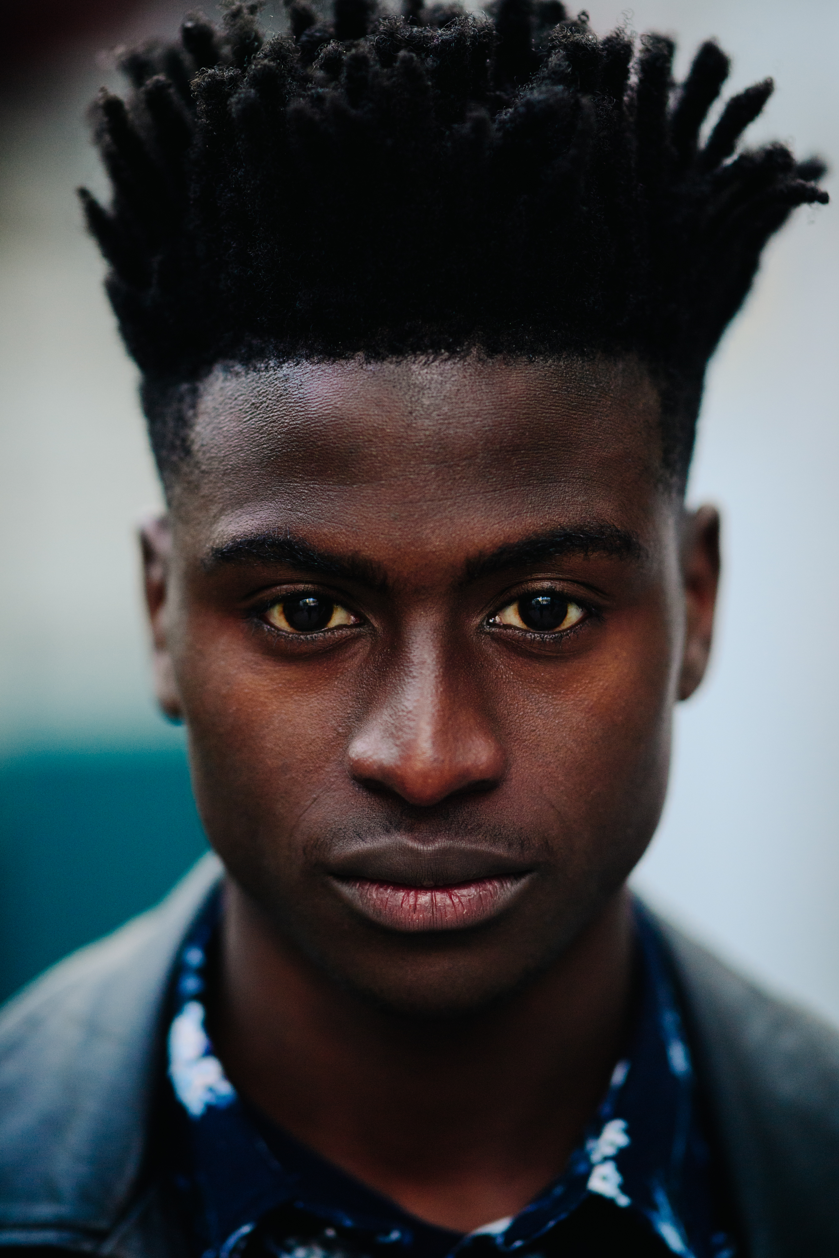 Portrait of african male model