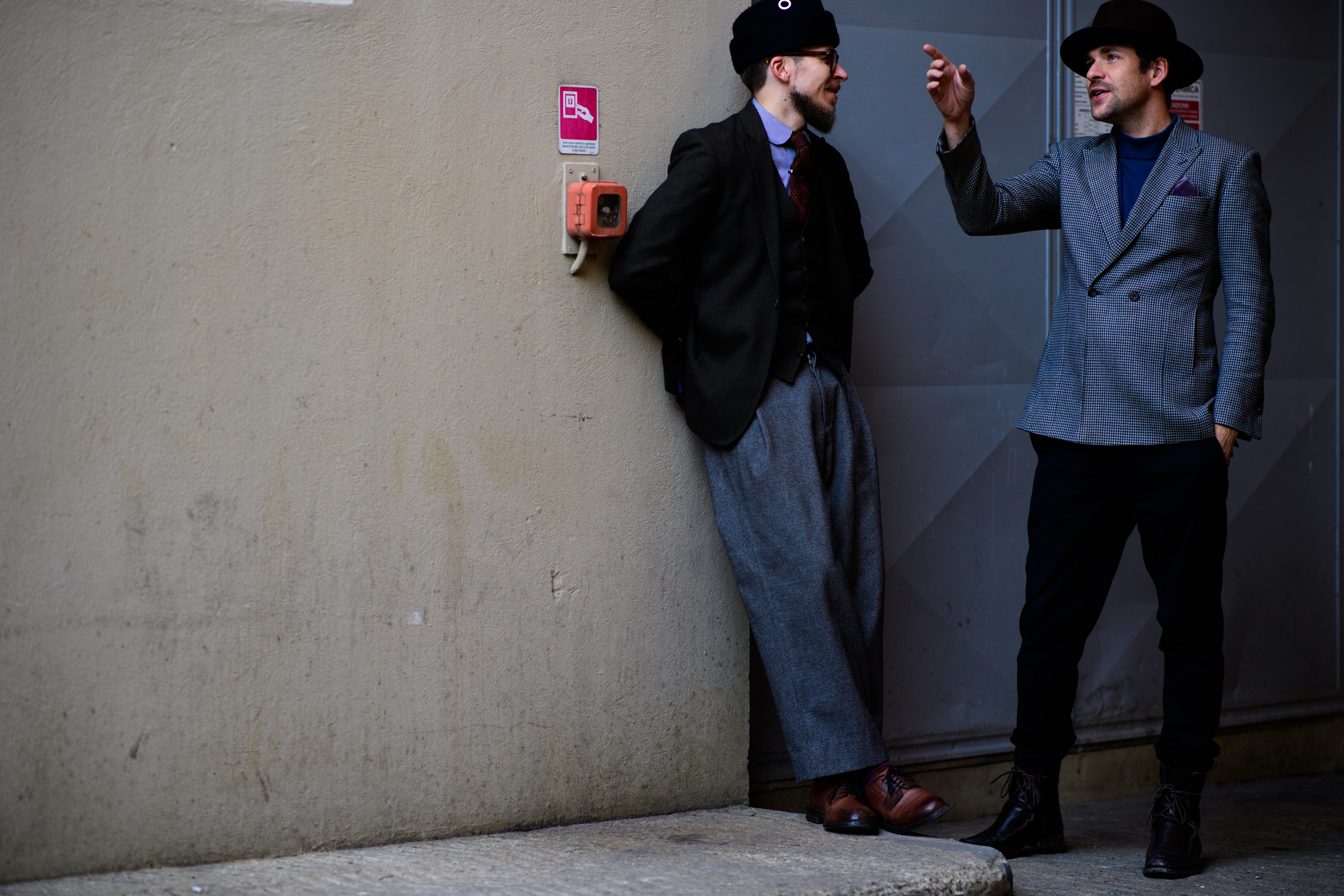 Men wearing hats