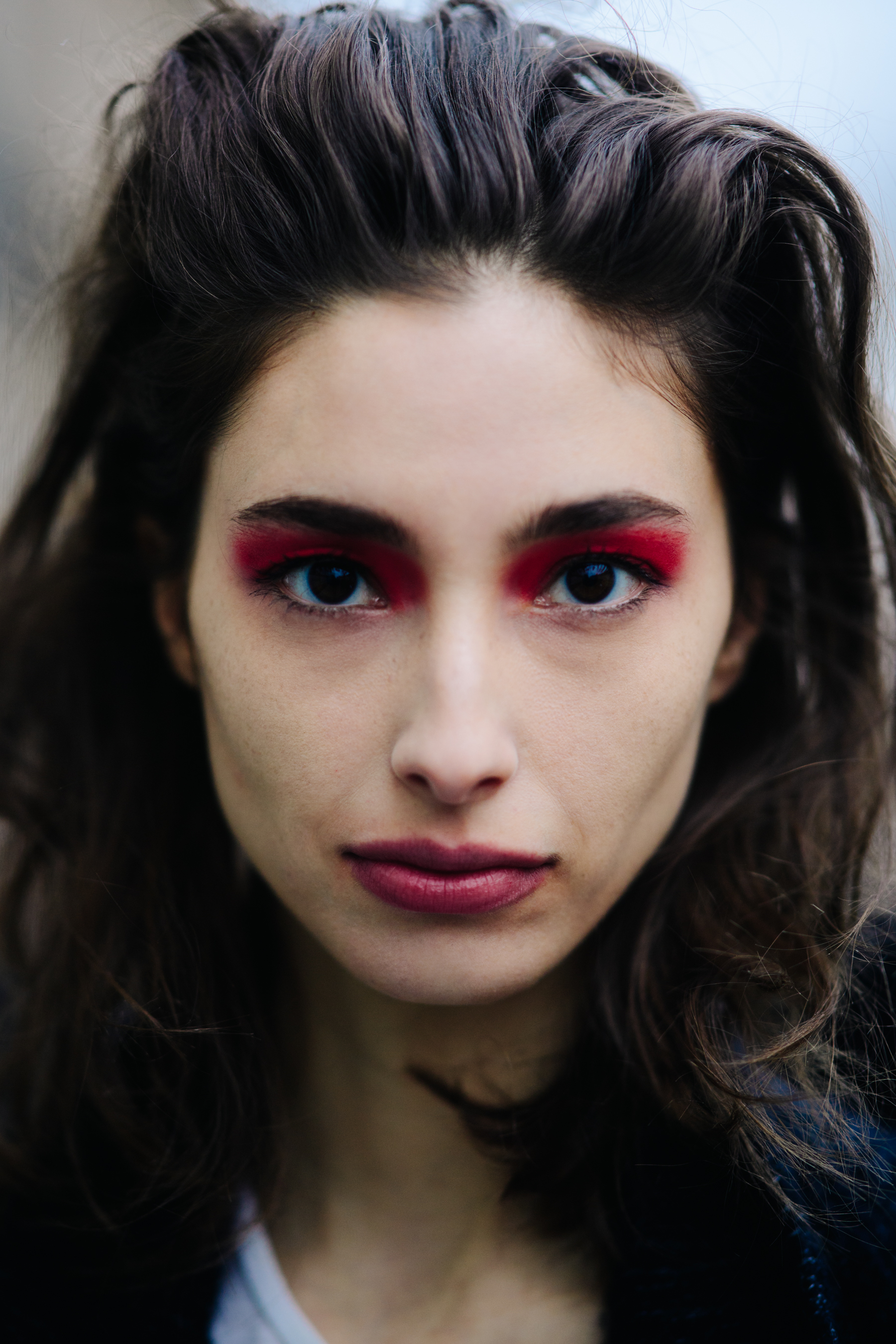 Portrait of woman with makeup