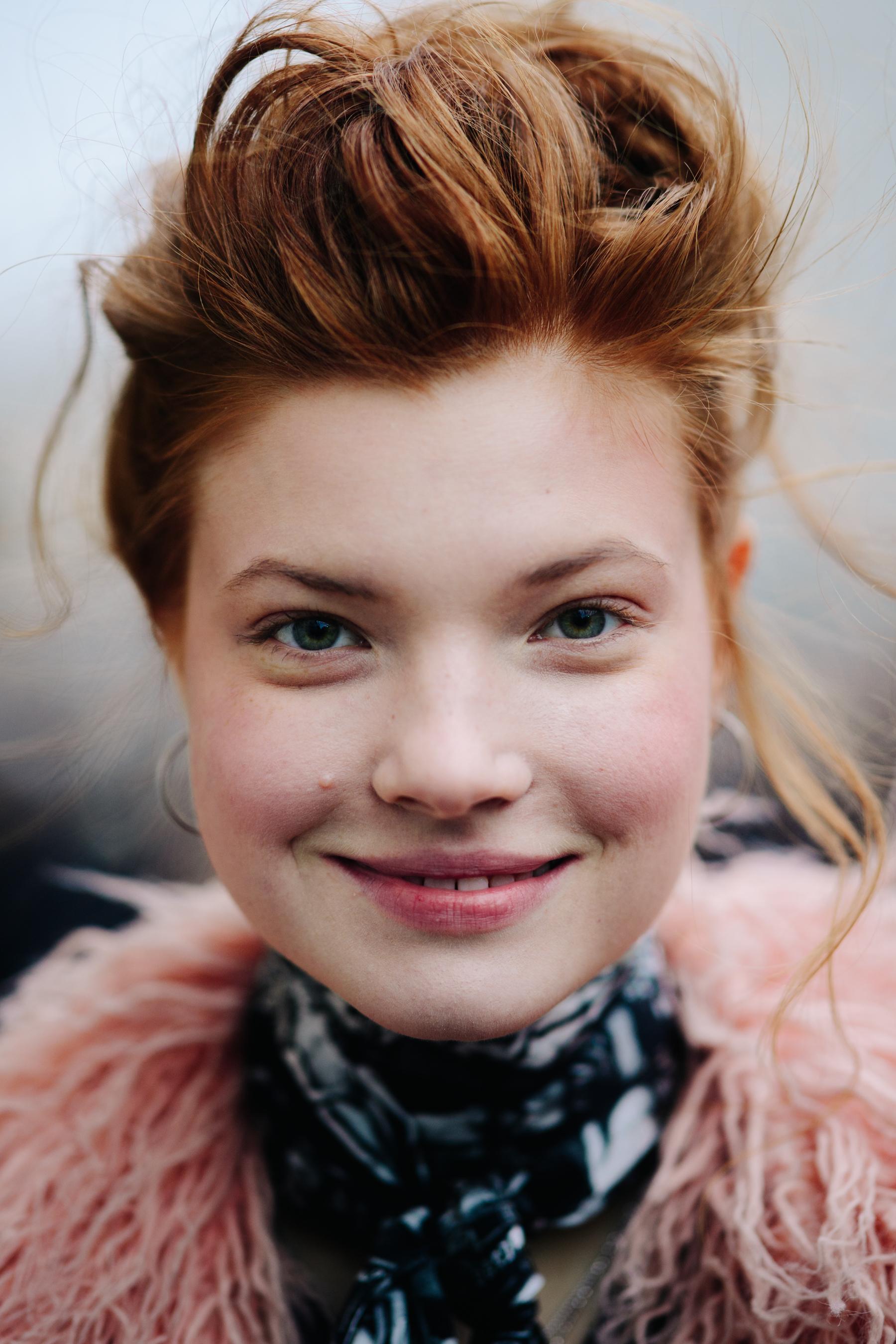 Portrait of woman with ginger hair