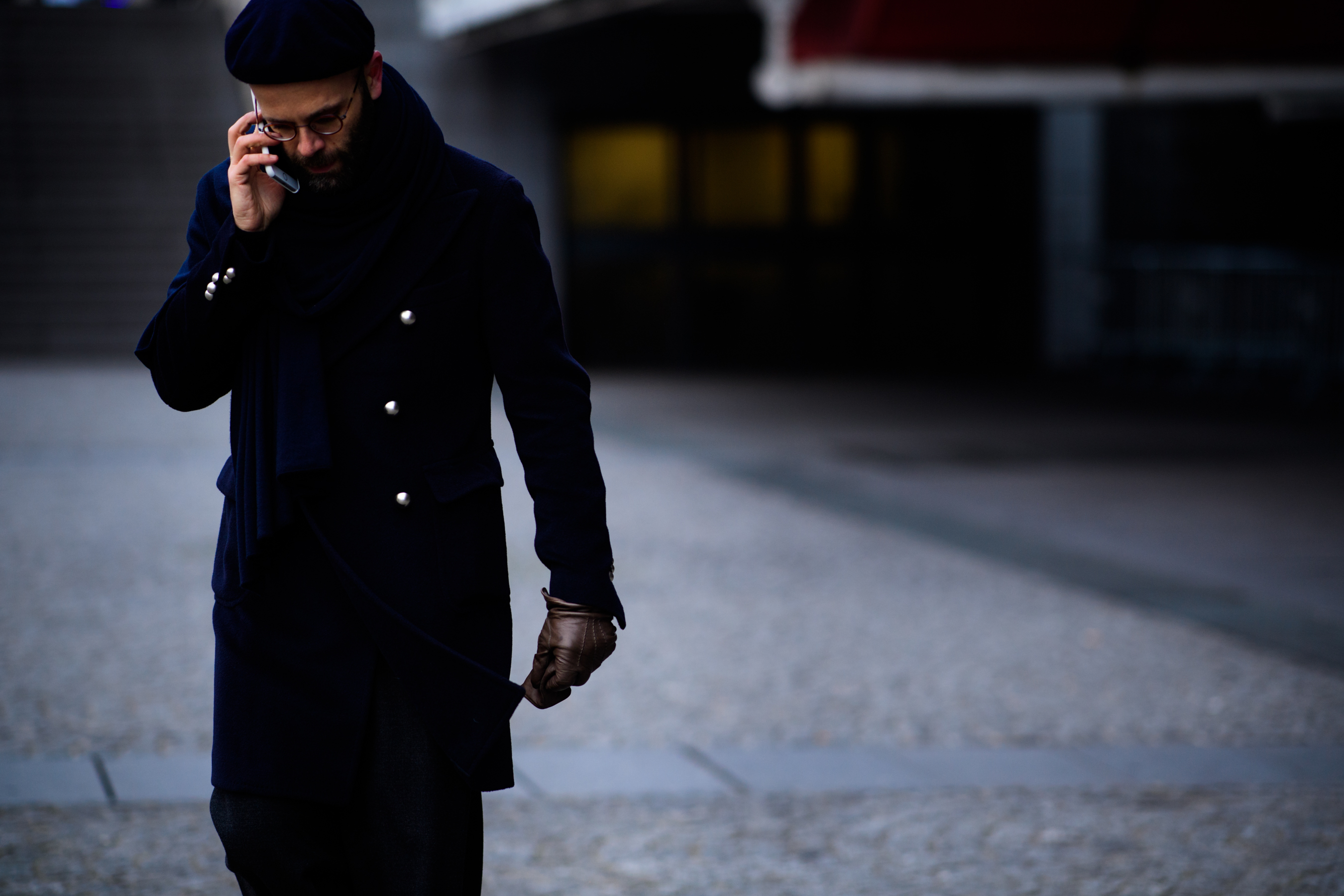 Man wearing all black