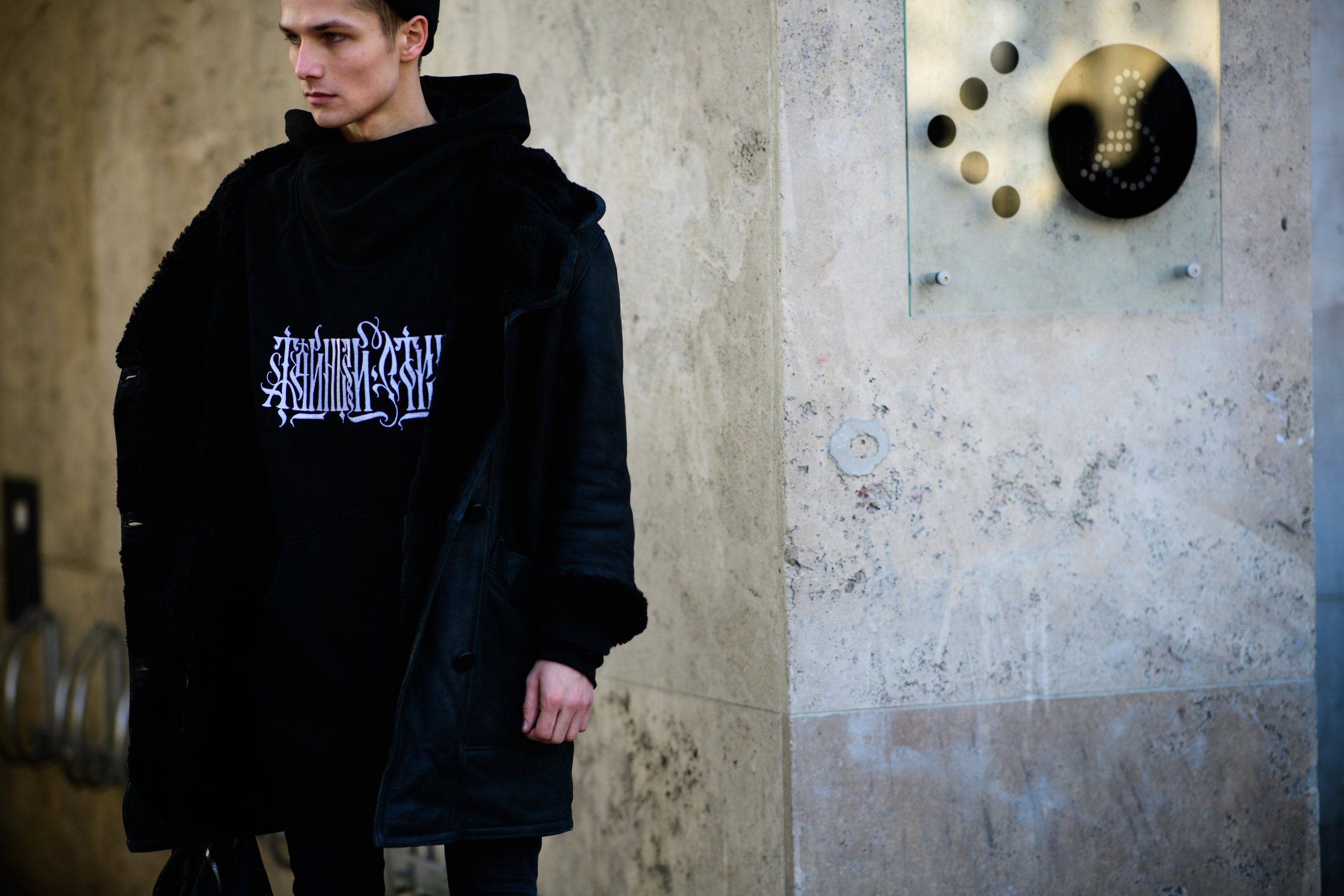 Male model wearing Anton Lisin