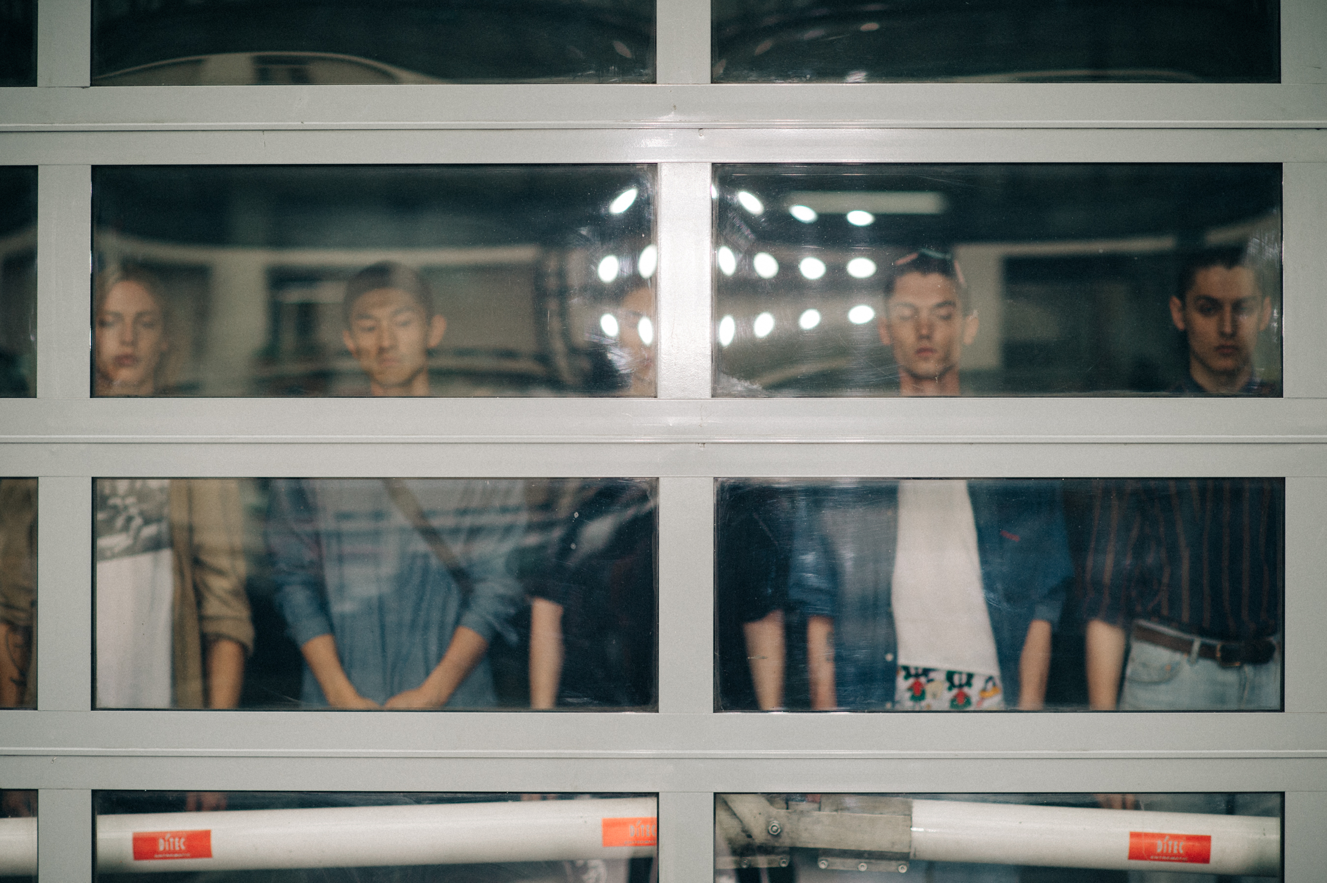 Model through the window