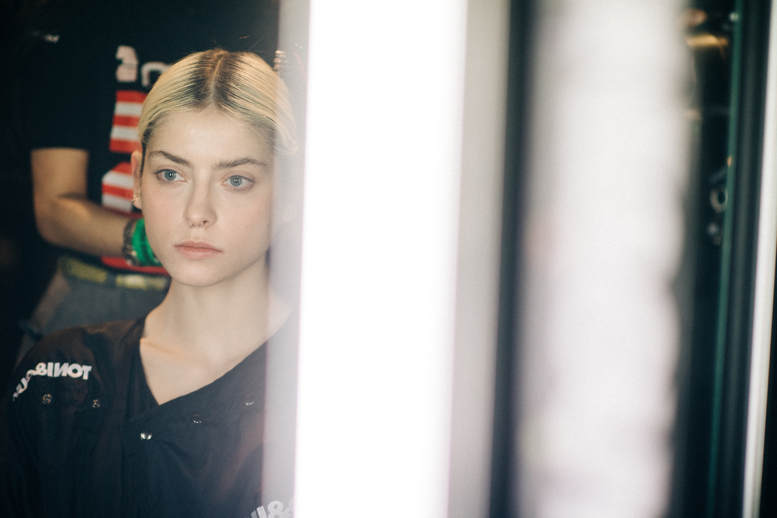 Eva Jurke with collected hair