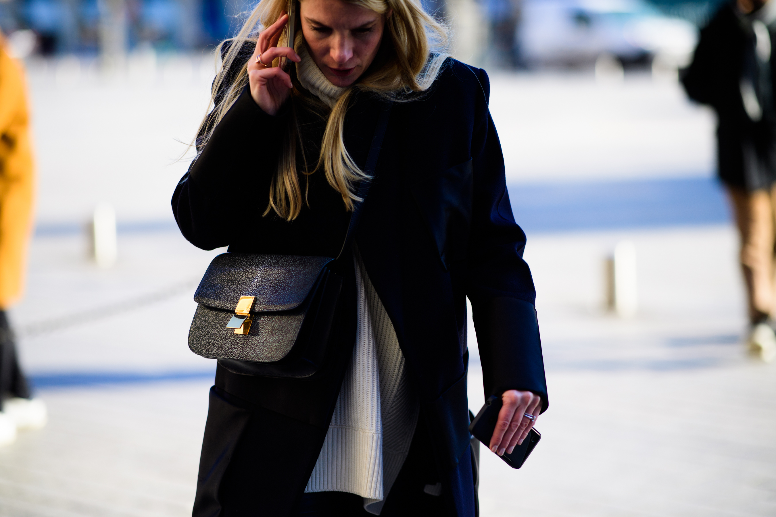 Woman with blond hair