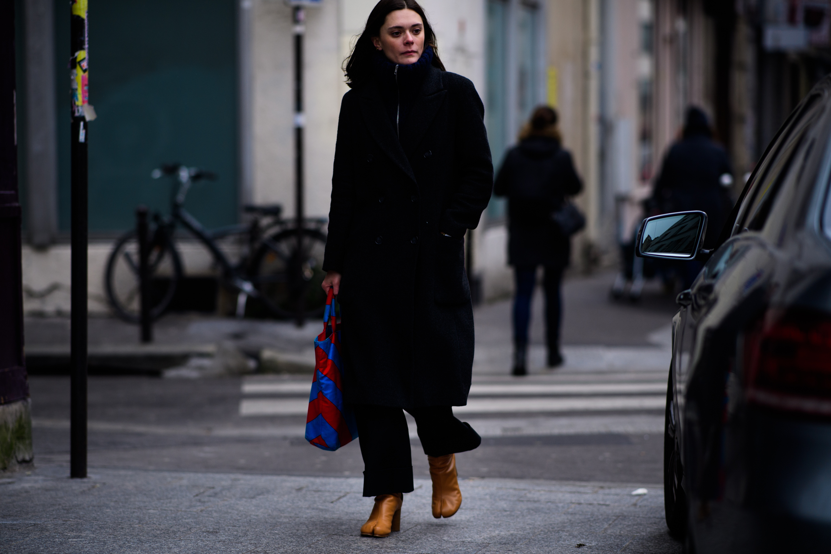 Woman wearing brown clothes