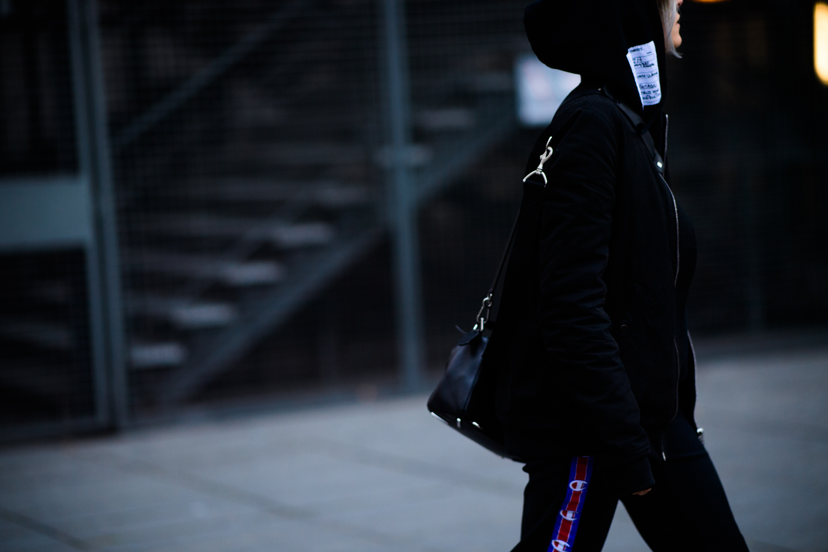 Woman wearing Vetements clothes