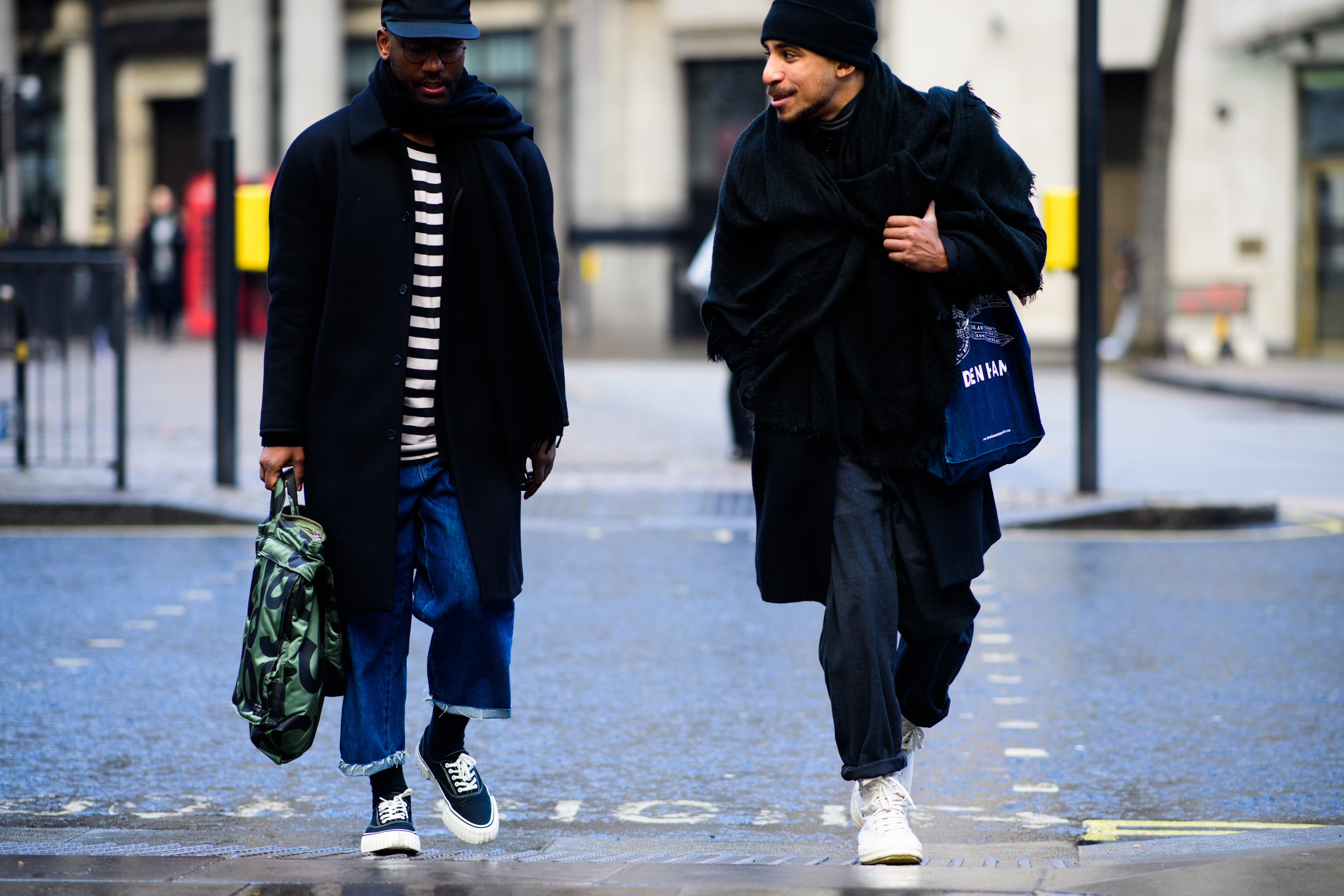 Men wearing black