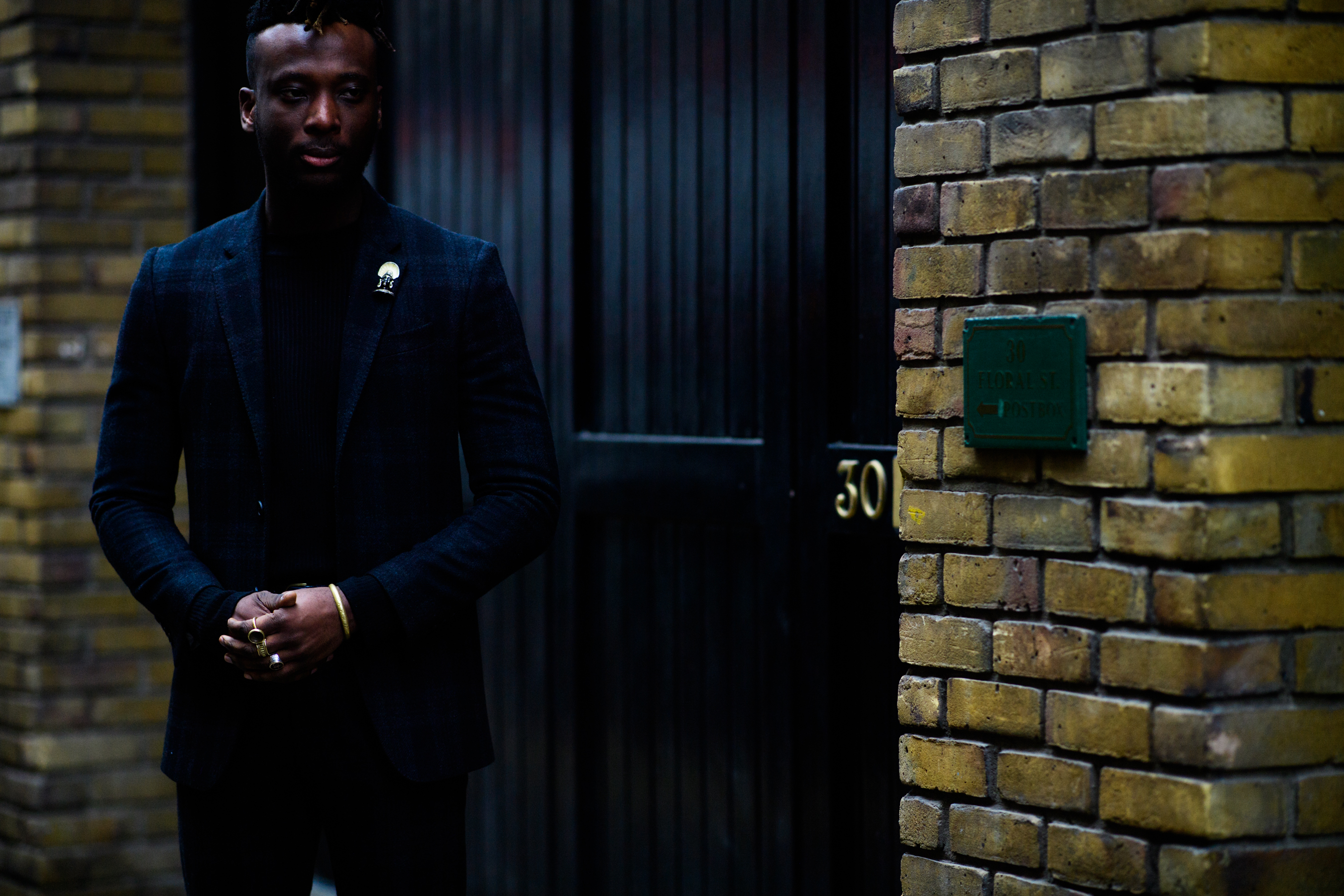 African man wearing suit