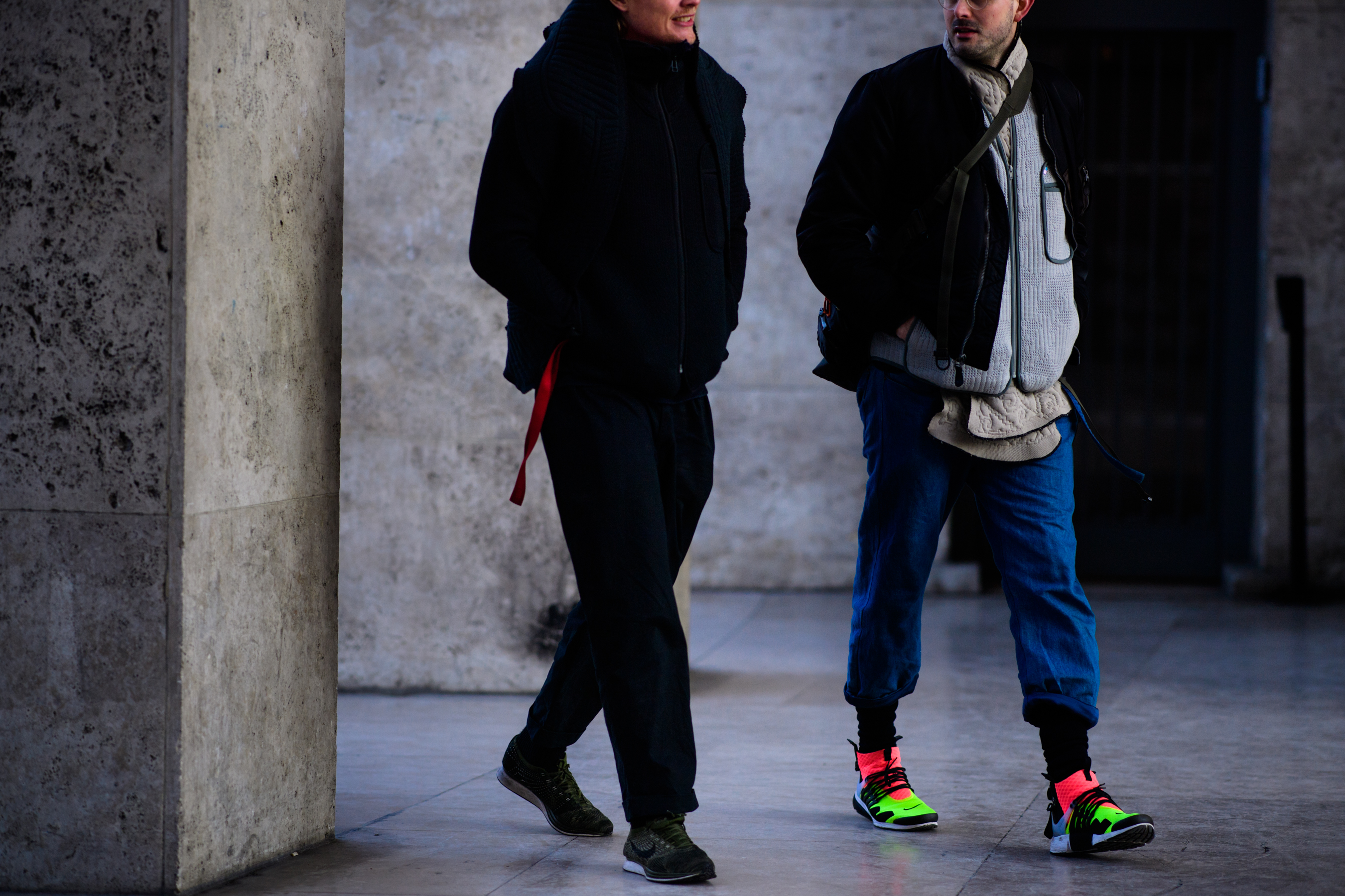Men wearing nike shoes