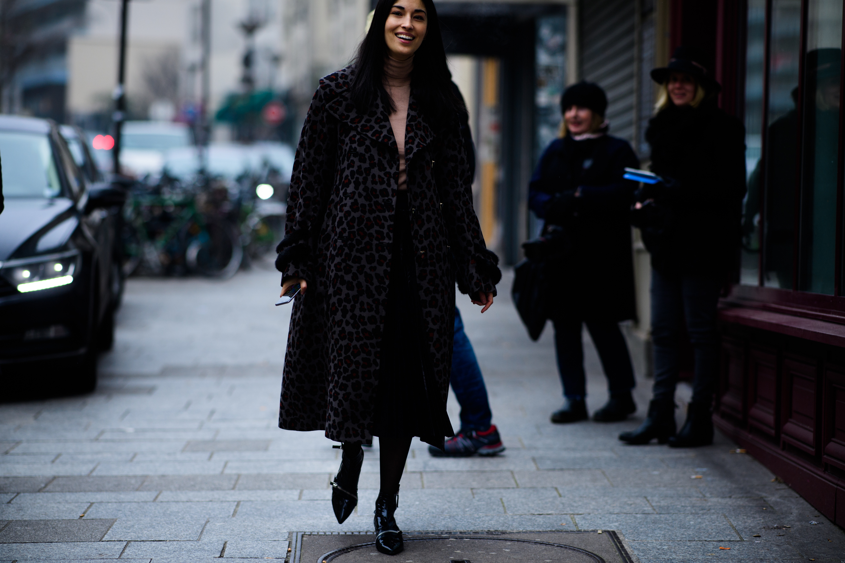 Woman wearing coat