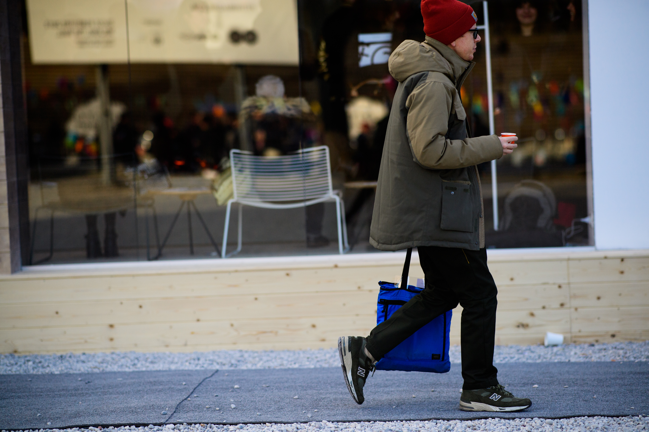 Man wearing New Balance shoes