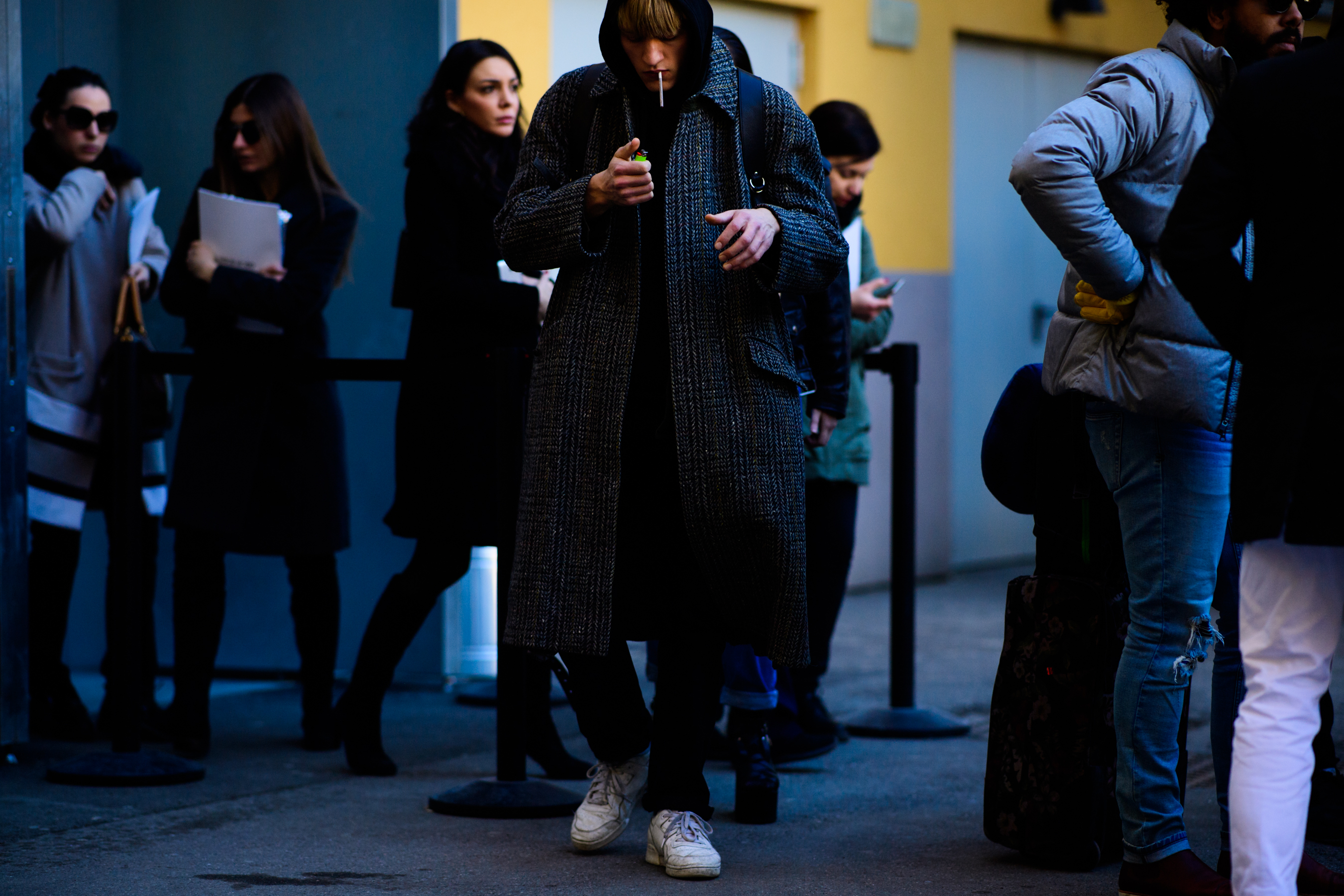 Model before the show