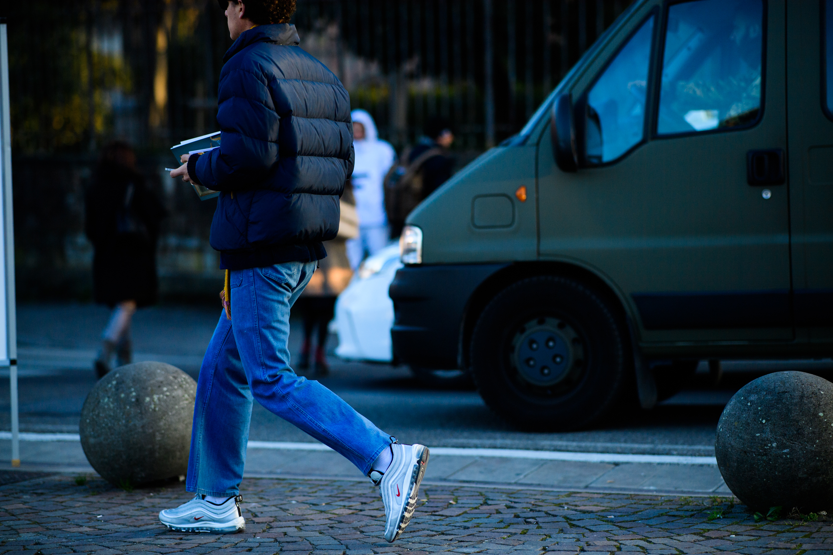 Man wearing nike shoes