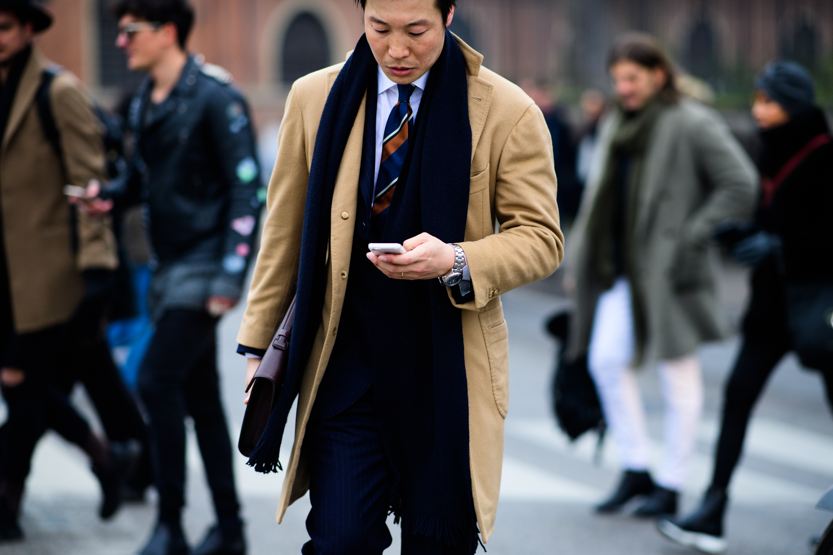 Asian man wearing tie