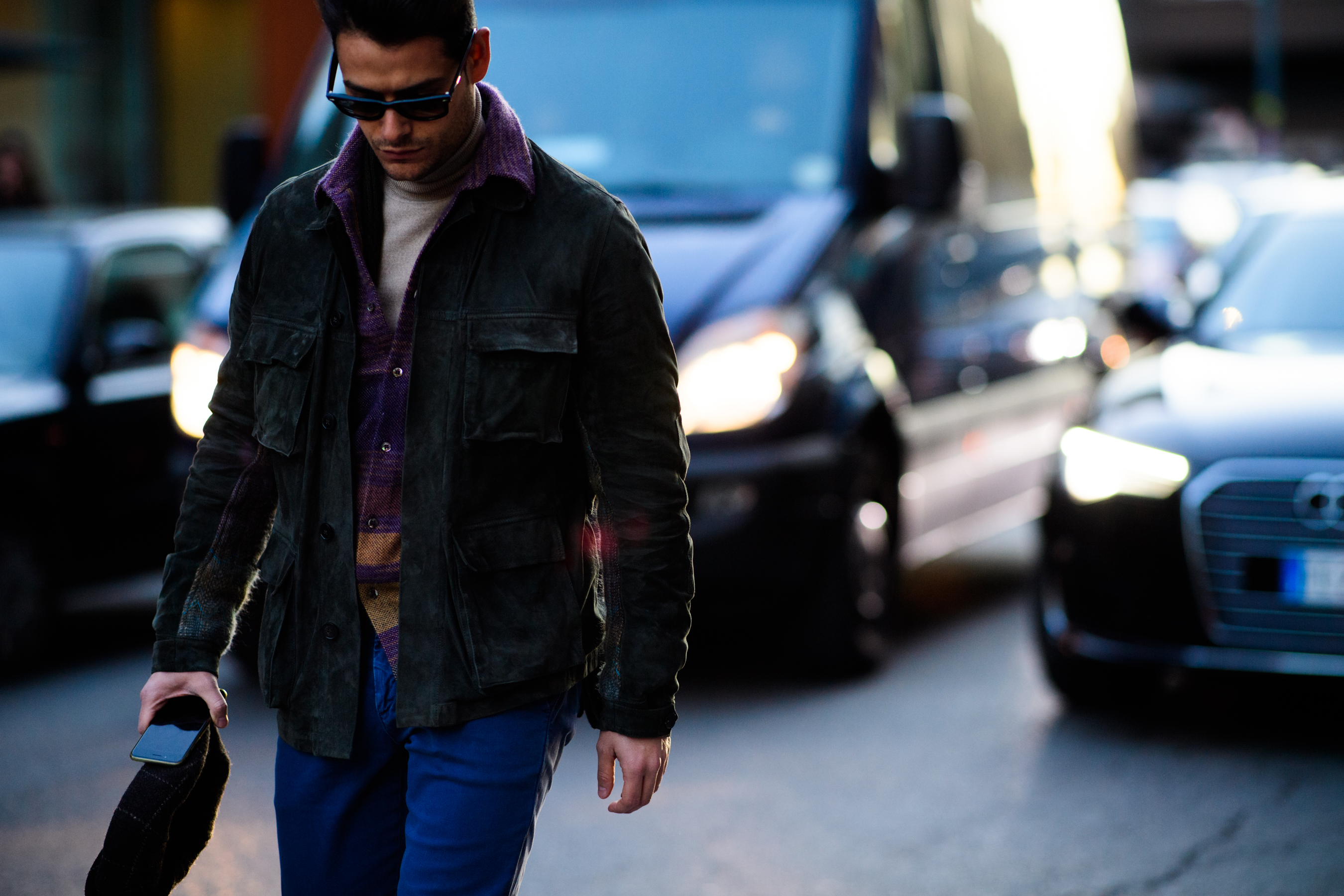 Man wearing sunglasses