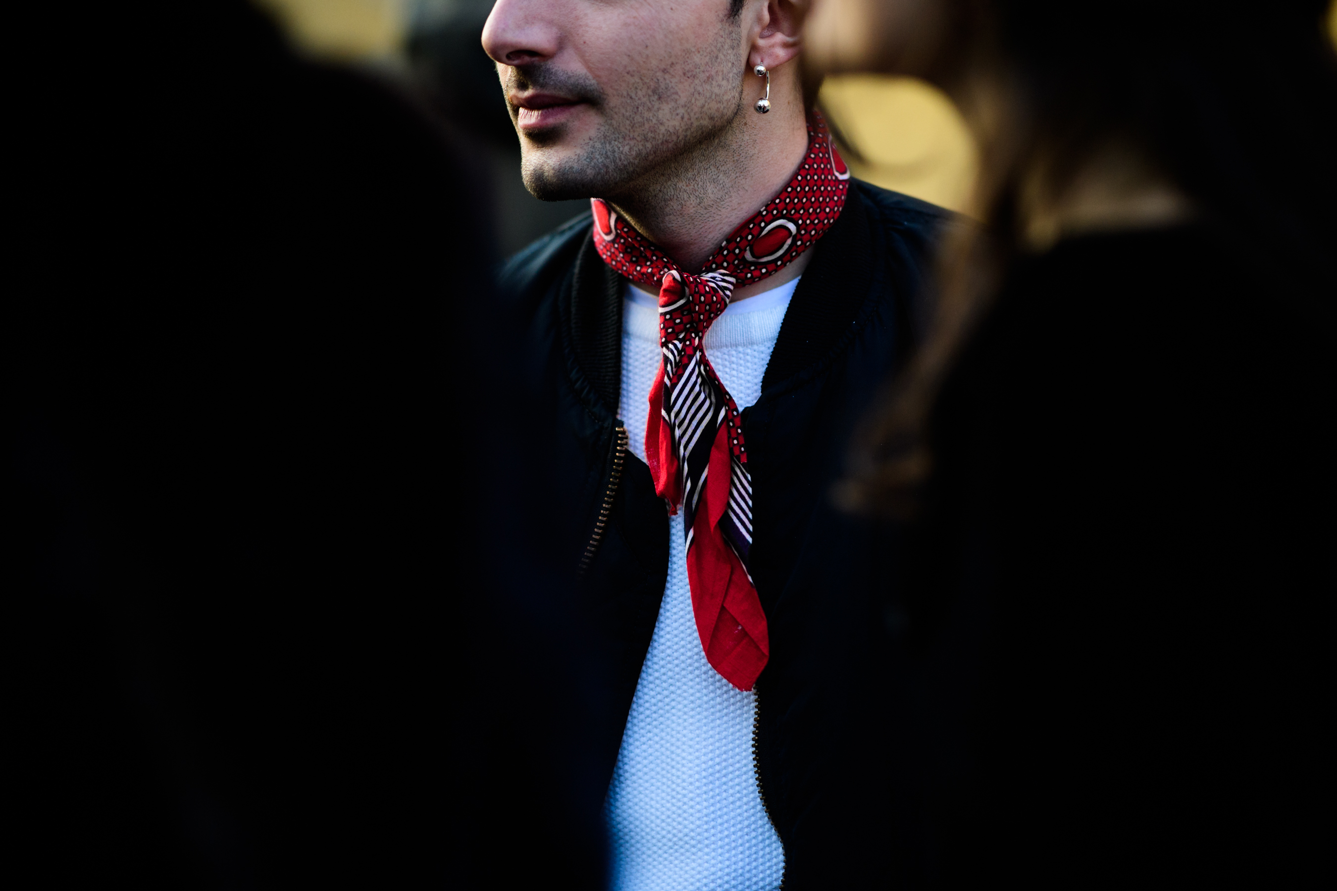 Man with earring