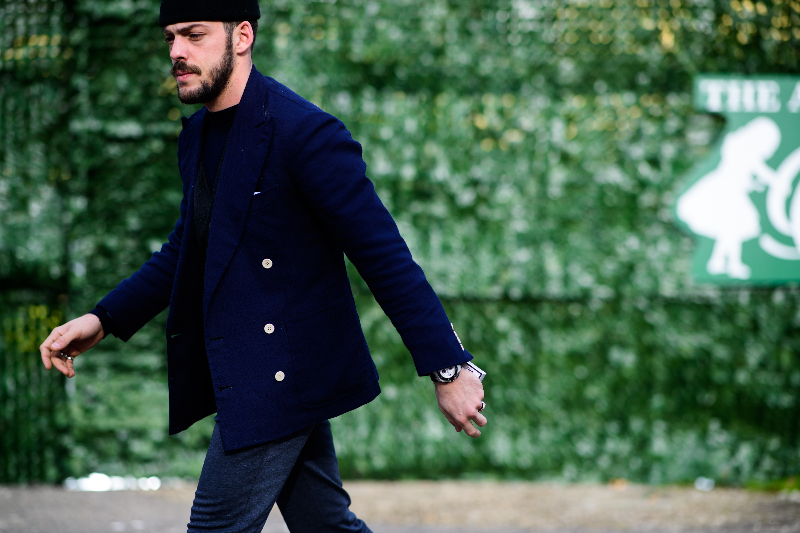 Man wearing black hat and classic suits