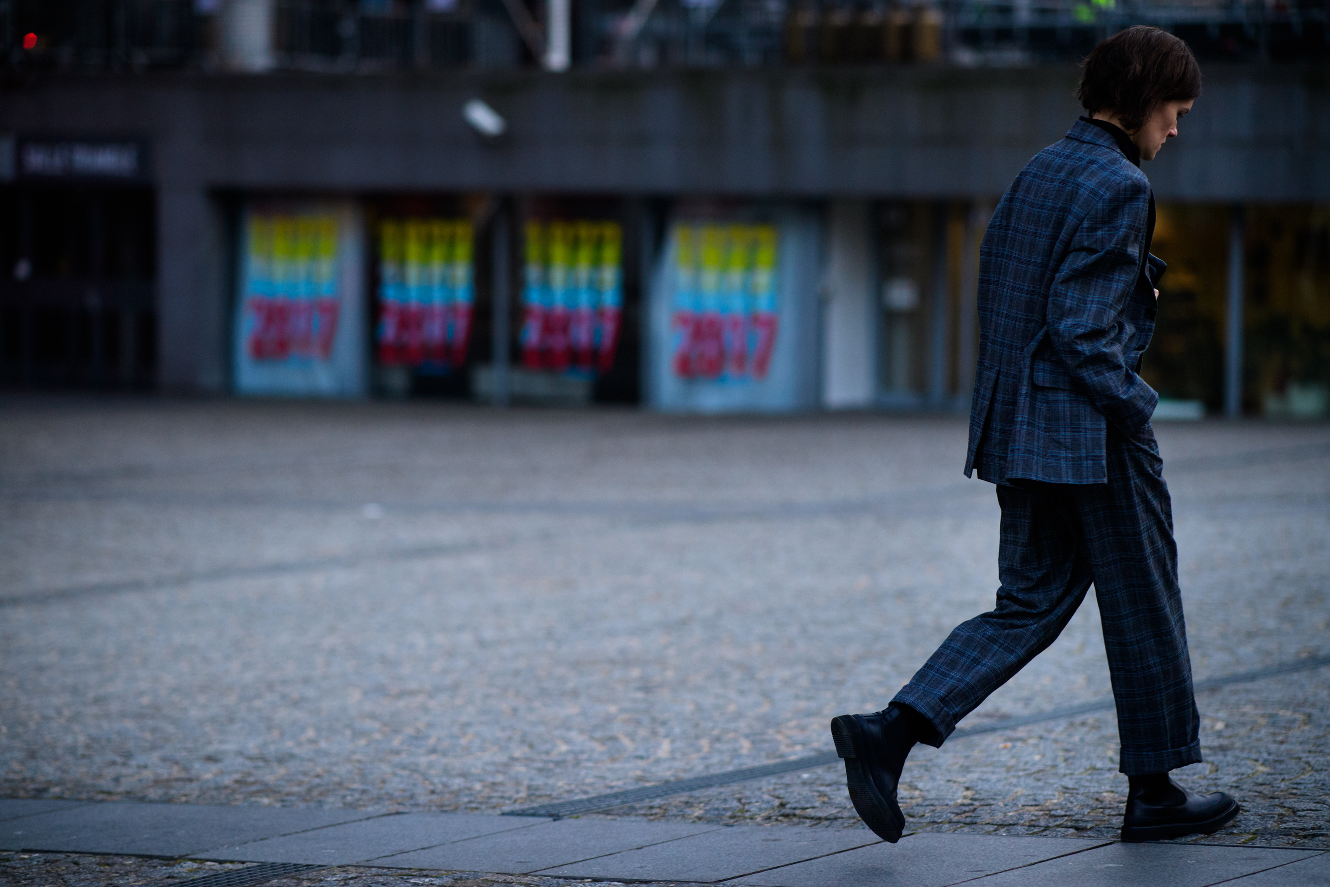 Man wearing grey suit