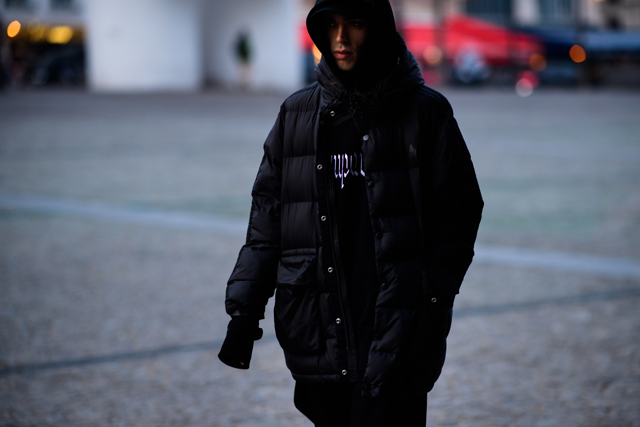 Man wearing black clothes