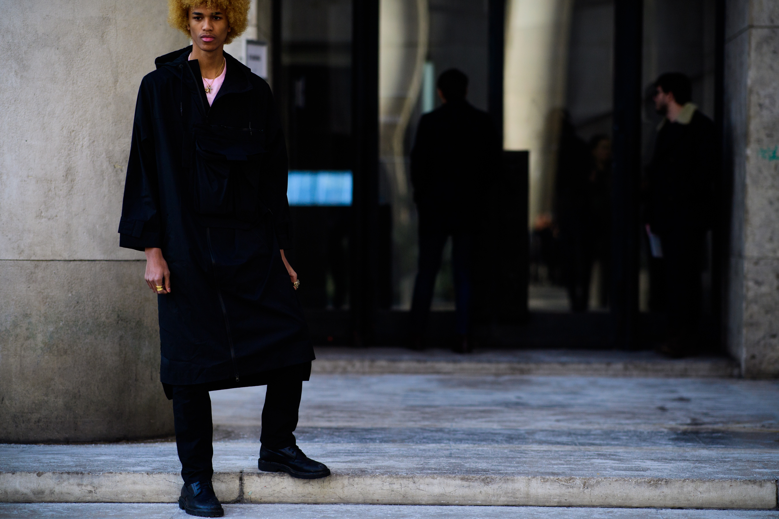 Model with afro hair