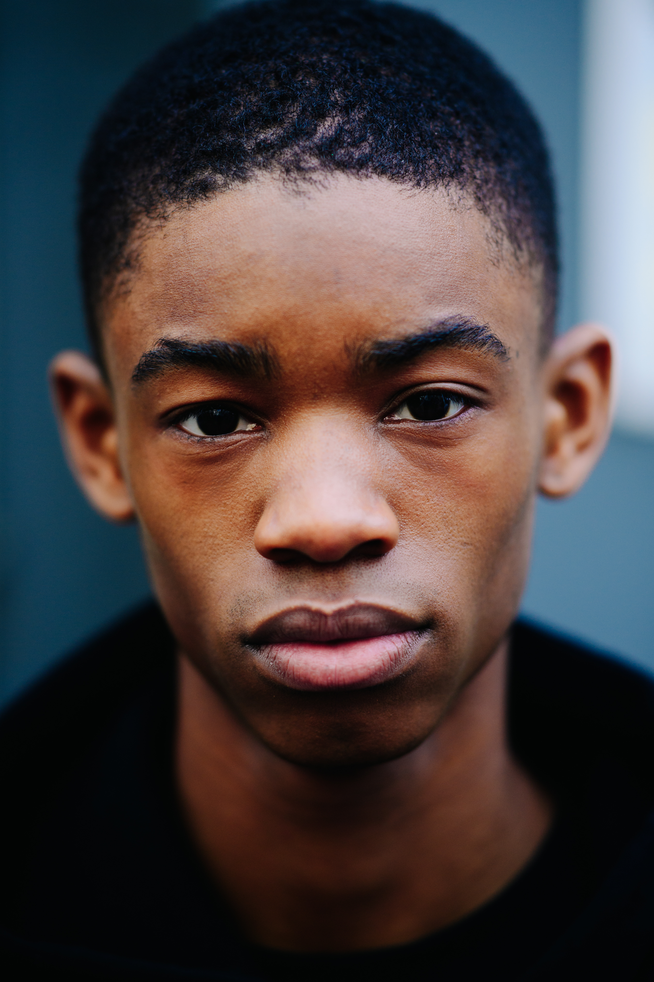 Portrait of African male model