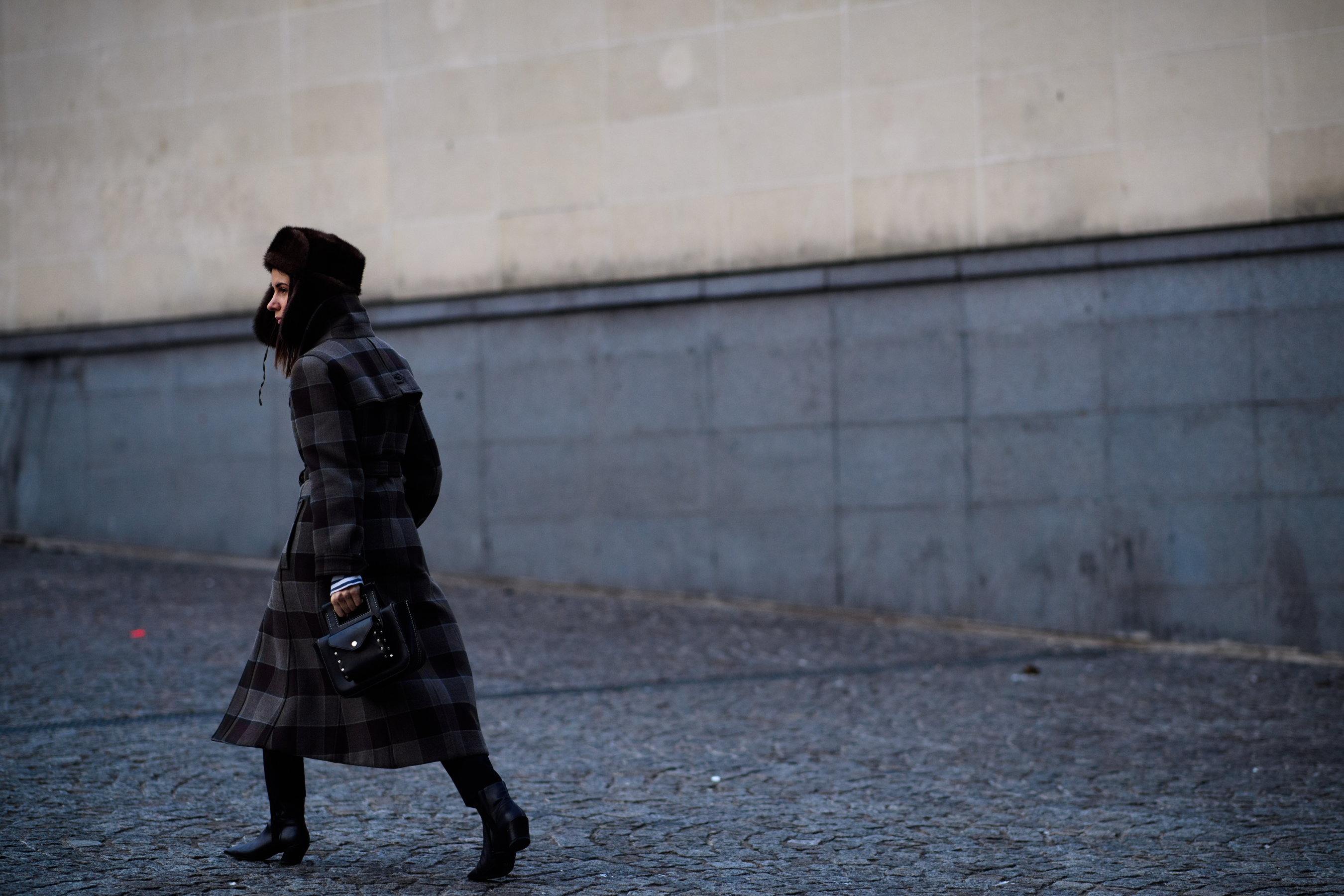 Woman wearing coat