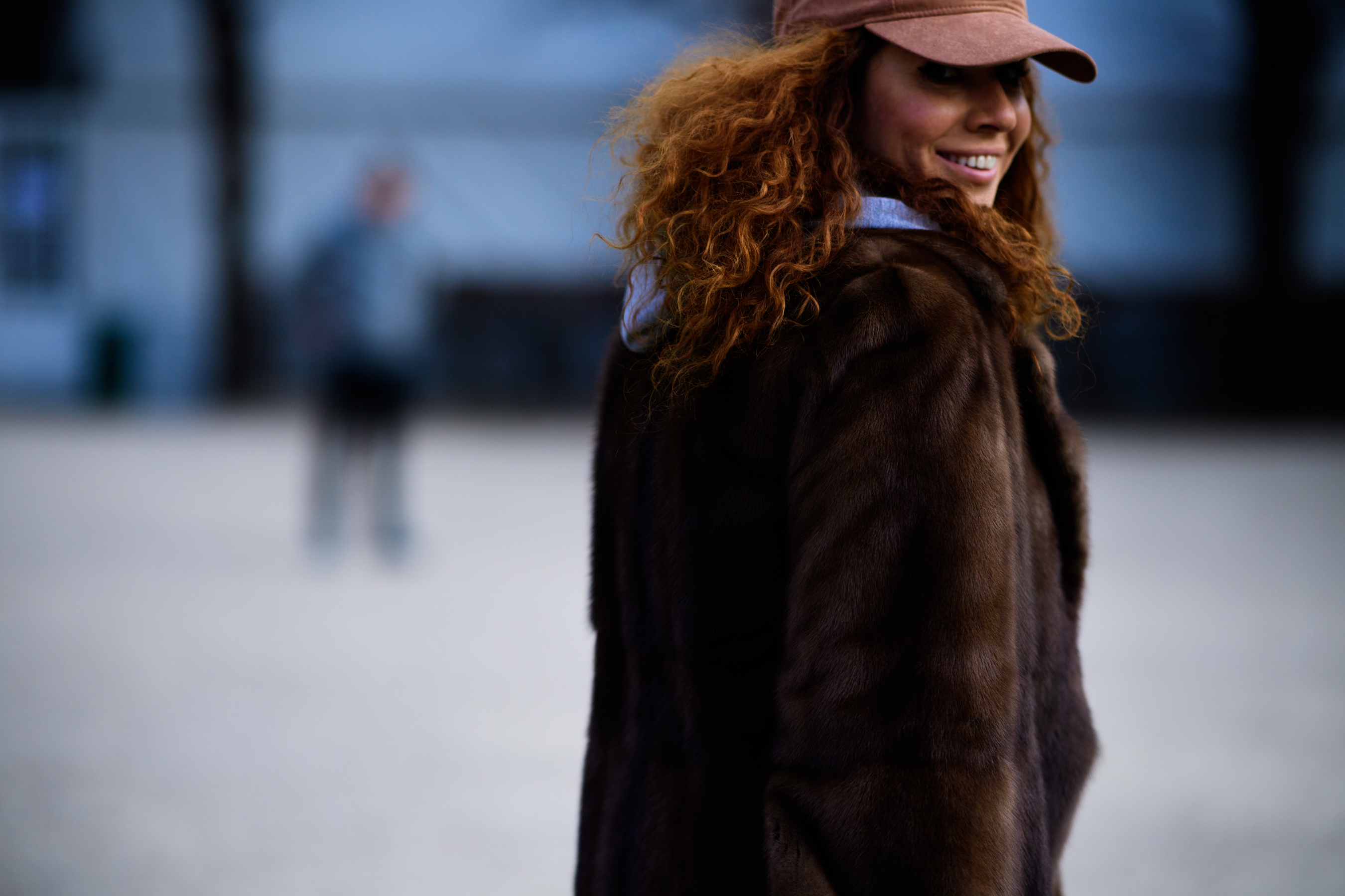 Woman with red hair