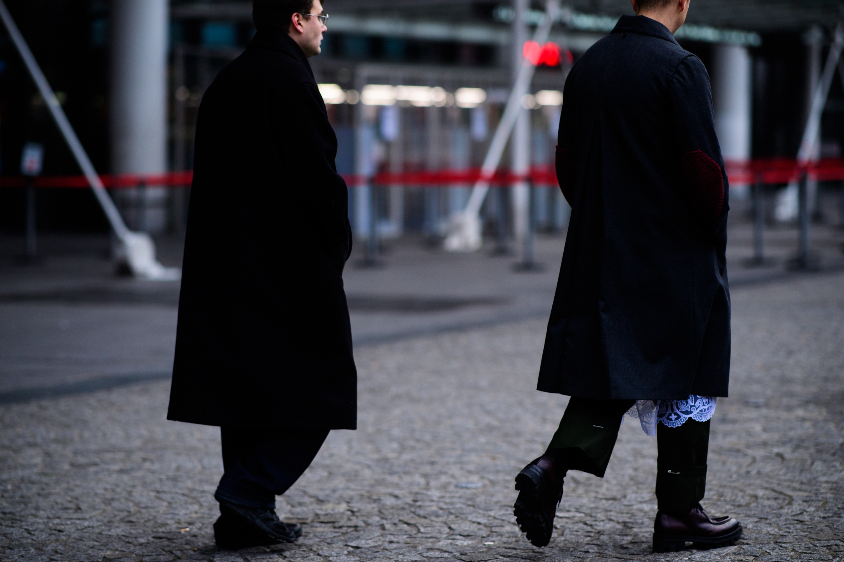 People wearing dark clothes