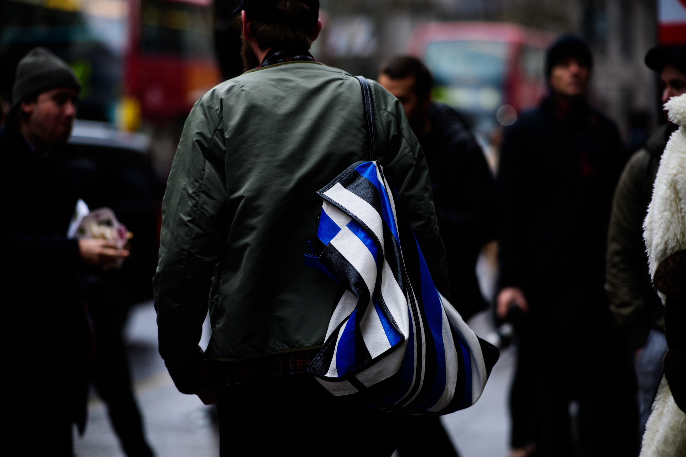 Man wearing green jacket